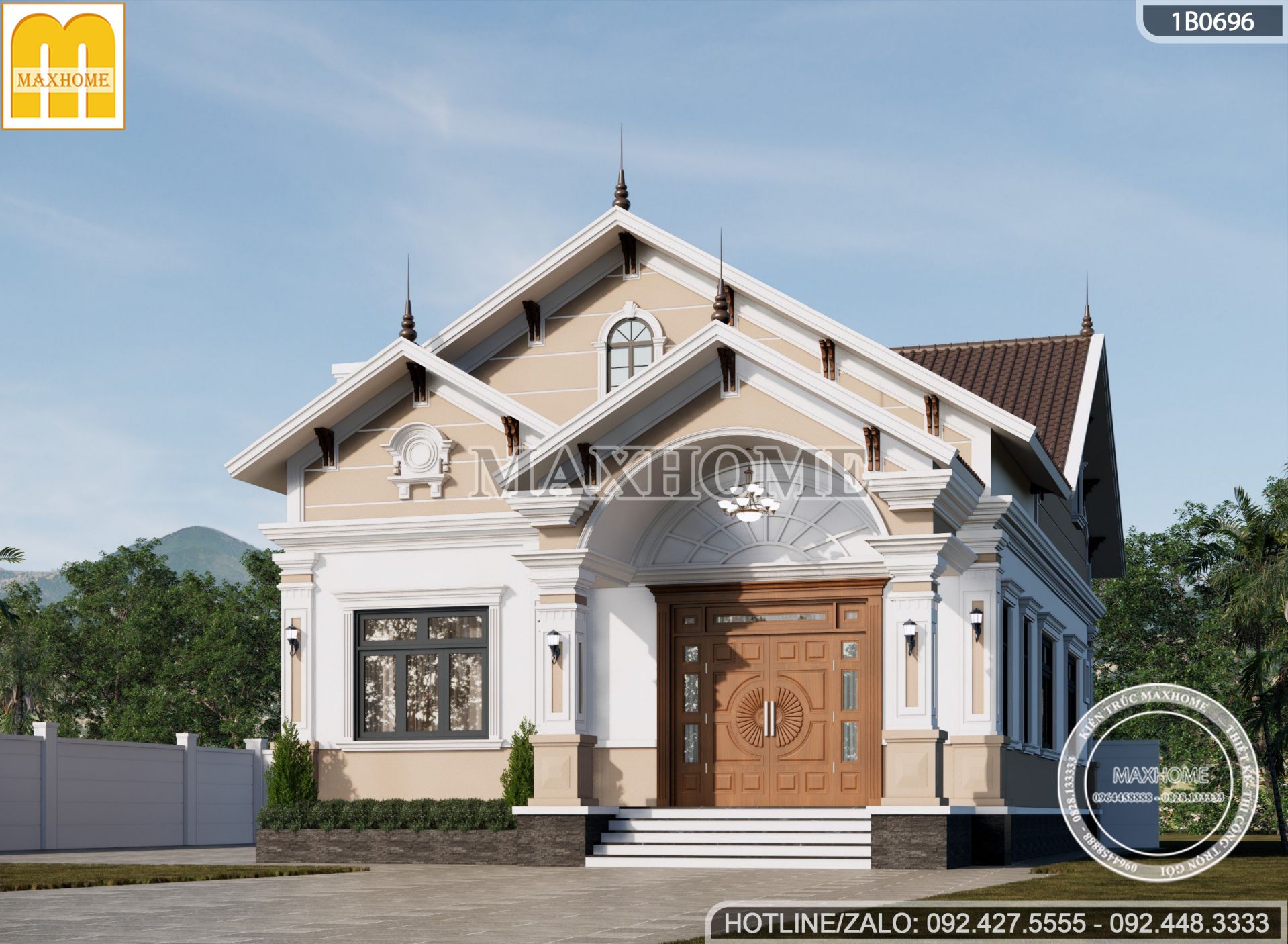 mau nha cap 4 mai thai 150m2 3 phong ngu dep me ly tai thai binh mh03251 4
