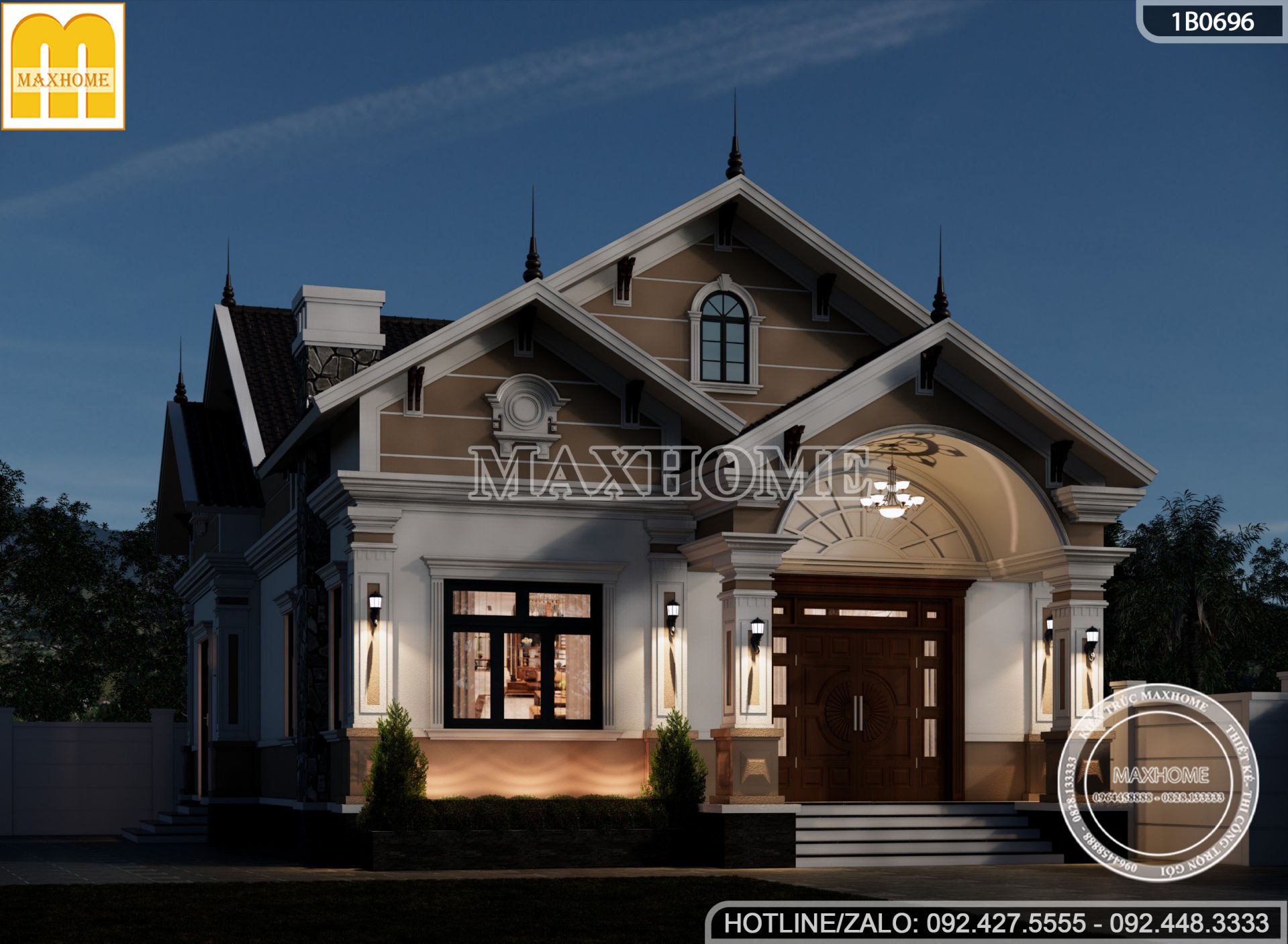 mau nha cap 4 mai thai 150m2 3 phong ngu dep me ly tai thai binh mh03251 5