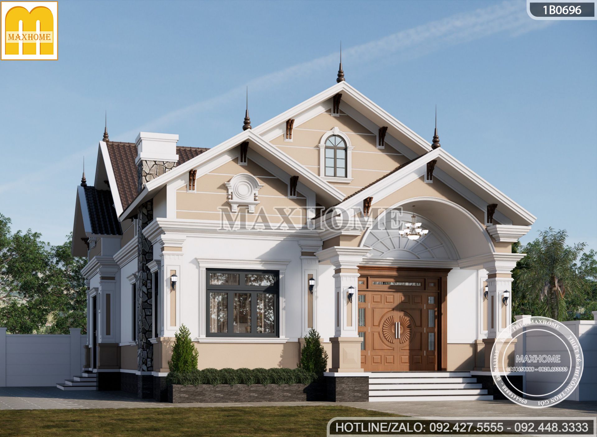 mau nha cap 4 mai thai 150m2 3 phong ngu dep me ly tai thai binh mh03251 6