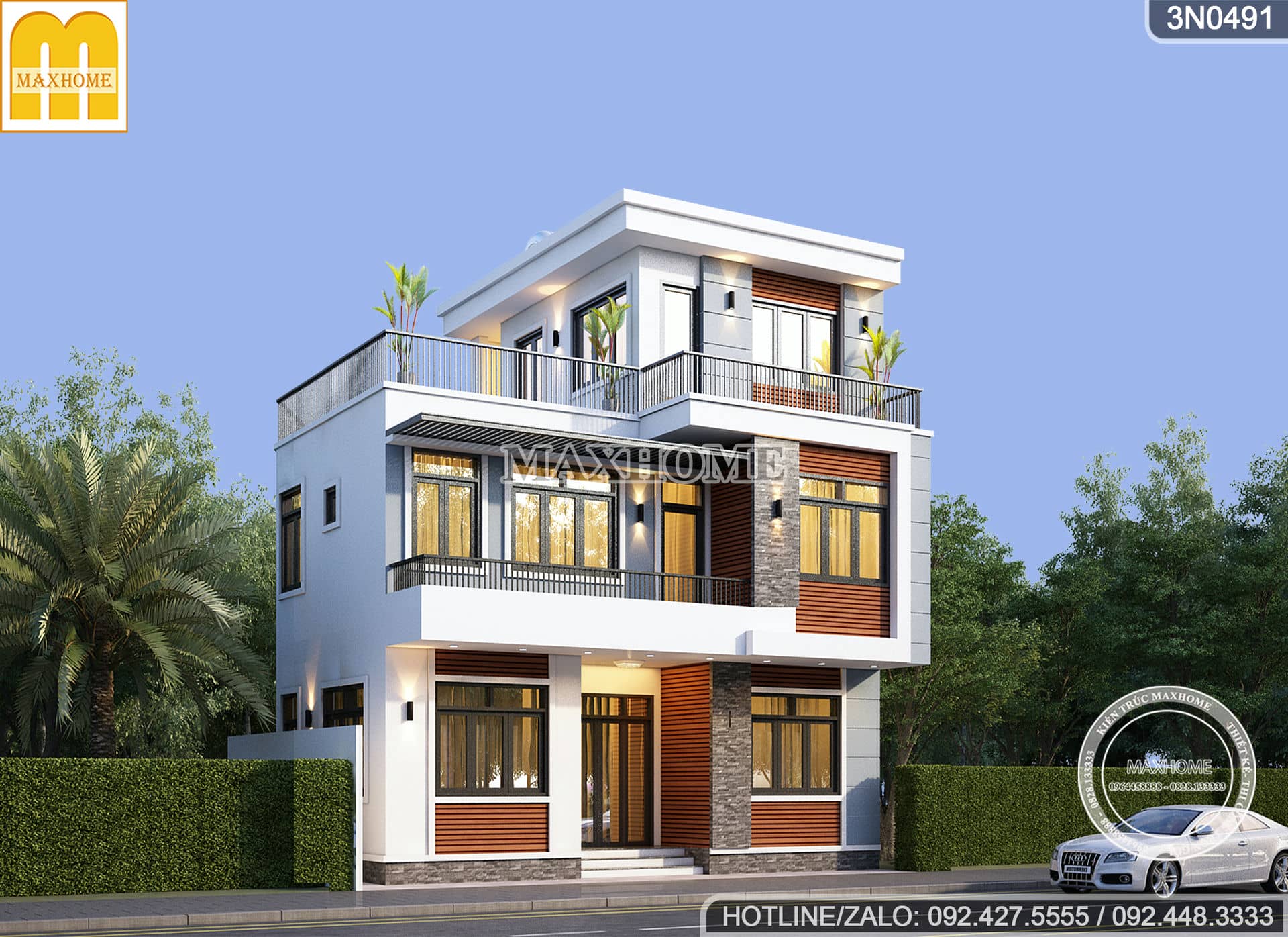 mau nha hien dai 2 tang 1 tum dep me ly tai vung tau mh03442 1