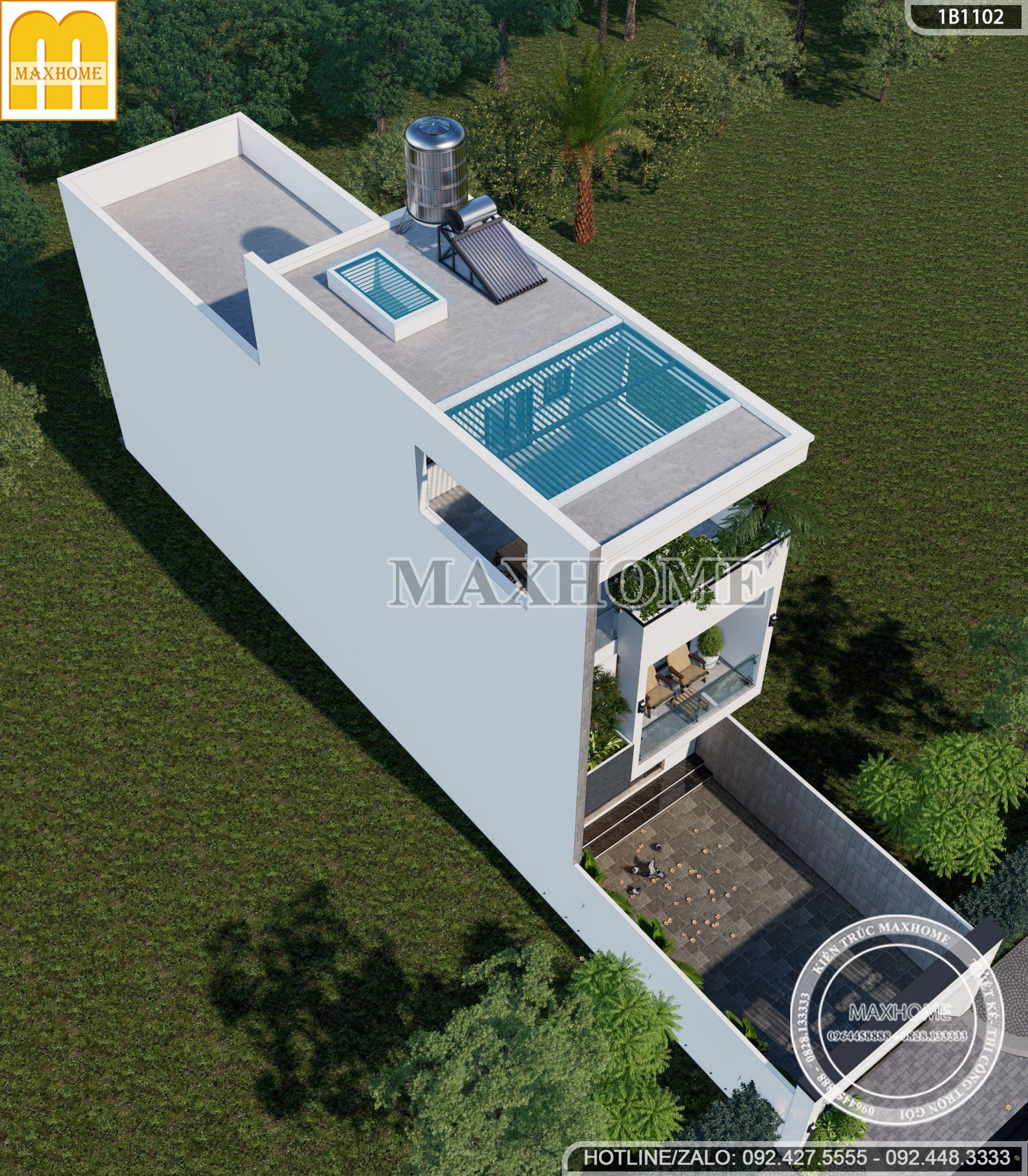 mau nha ong 2 tang 1 tum mat tien 5m dep cong nang tien nghi mh03533 5