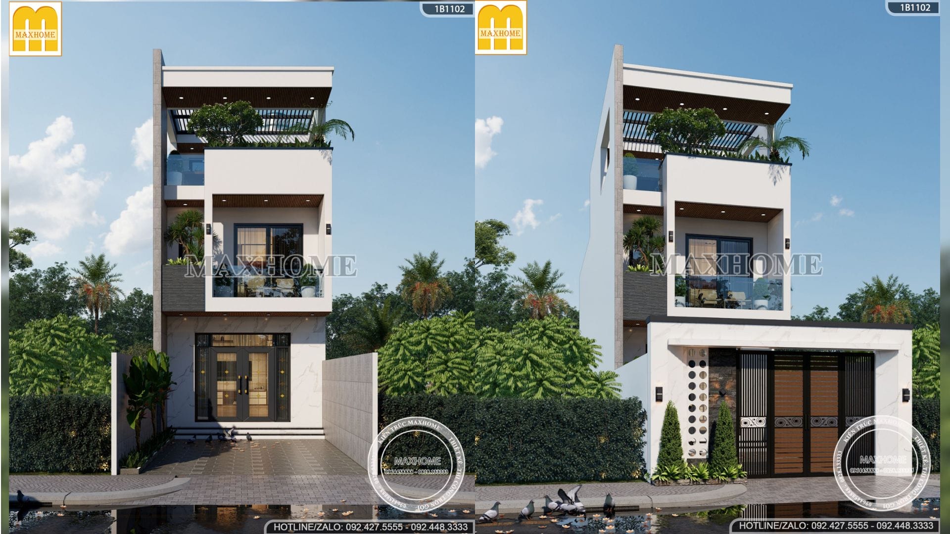 mau nha ong 2 tang 1 tum mat tien 5m dep cong nang tien nghi mh03533 7
