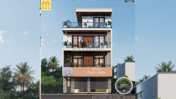 mau nha pho 4 tang ket hop kinh doanh qua dep lai tien nghi tai ha noi mh03549 8