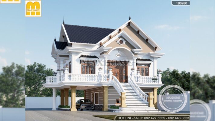 sieu pham biet thu 2 tang mai thai do maxhome thiet ke dep dinh cao mh03541 8