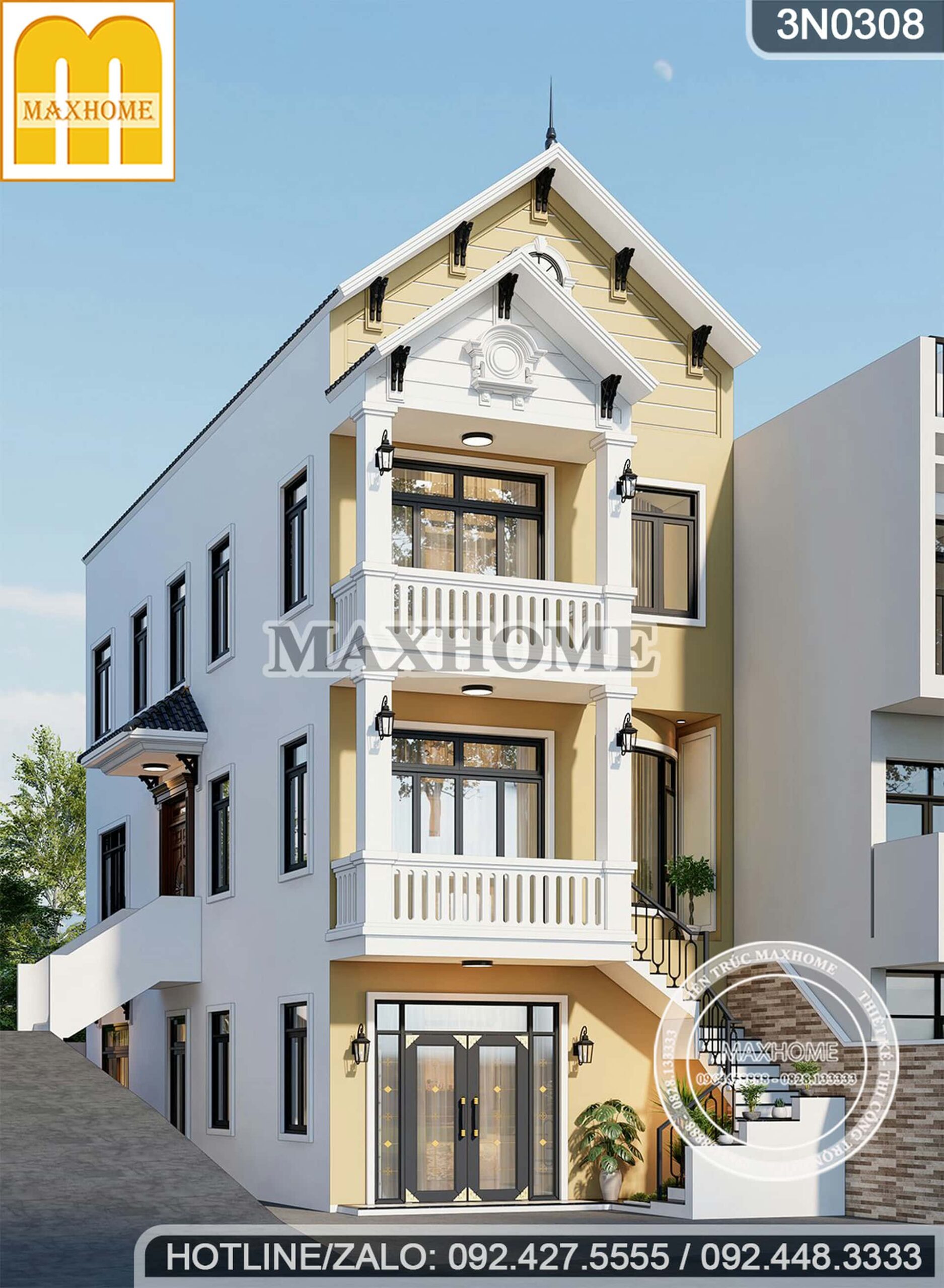 thiet ke nha ong mai thai mat tien 6m dep hien dai tai da lat mh03415 5