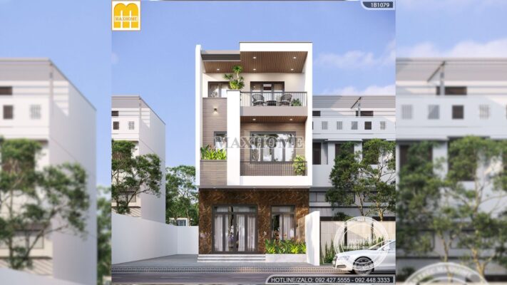 thiet ke nha pho 3 tang mat tien 6m dep hien dai thoi thuong mh03576 9