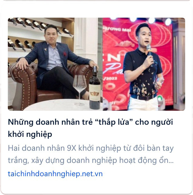 Doanh nhân trẻ thắp lửa khởi nghiệp