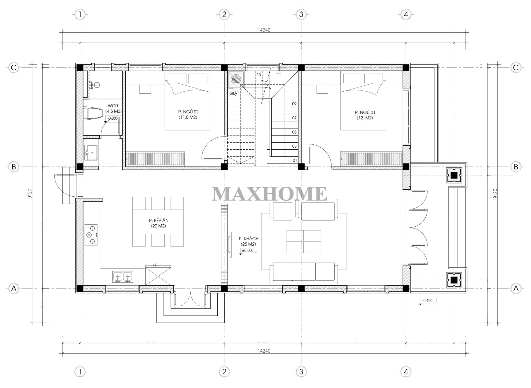 HSKT 1B3669 THIẾT KẾ A VINH HÀ NỘI 0709 6