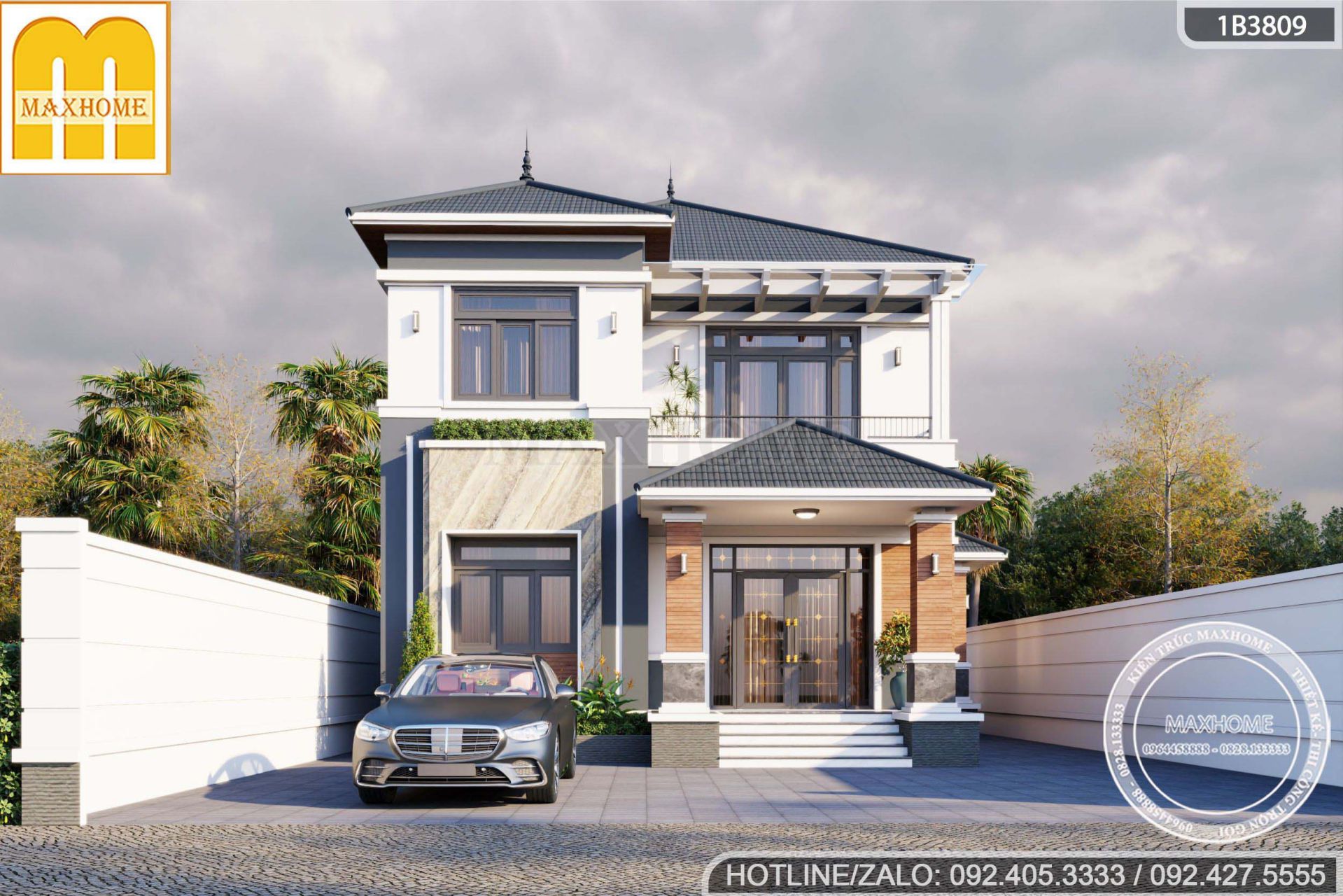 ban ban ve thiet ke nha 2 tang mai nhat 4 phong ngu phoi mau thoi thuong 2026 mh05849 1