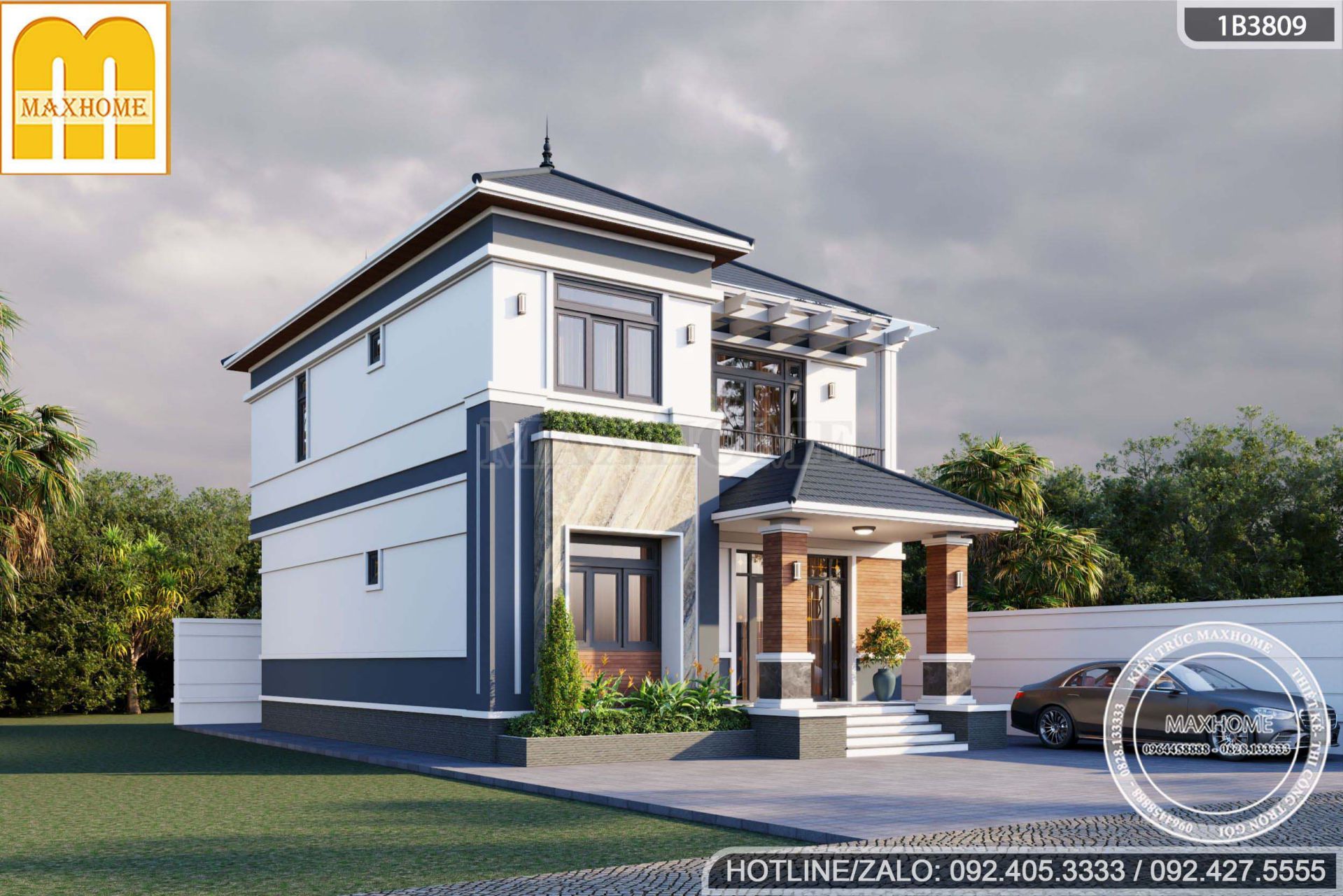 ban ban ve thiet ke nha 2 tang mai nhat 4 phong ngu phoi mau thoi thuong 2026 mh05849 2