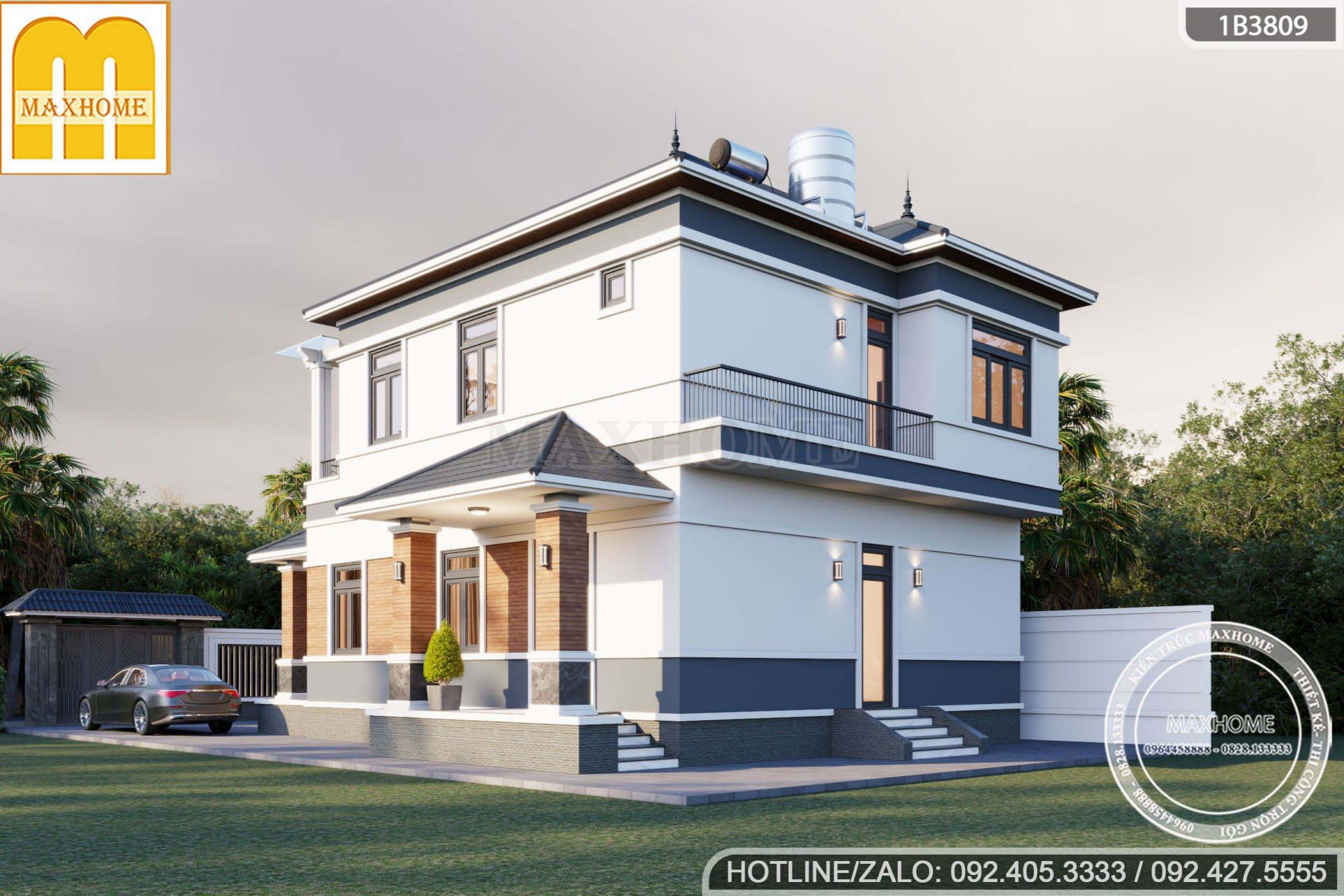 ban ban ve thiet ke nha 2 tang mai nhat 4 phong ngu phoi mau thoi thuong 2026 mh05849 3