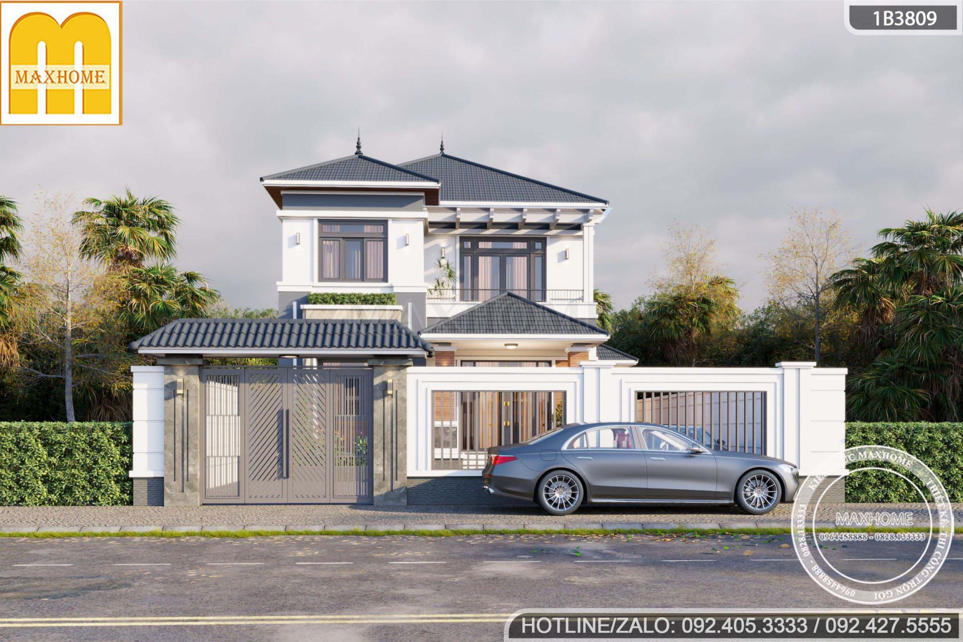 ban ban ve thiet ke nha 2 tang mai nhat 4 phong ngu phoi mau thoi thuong 2026 mh05849 6