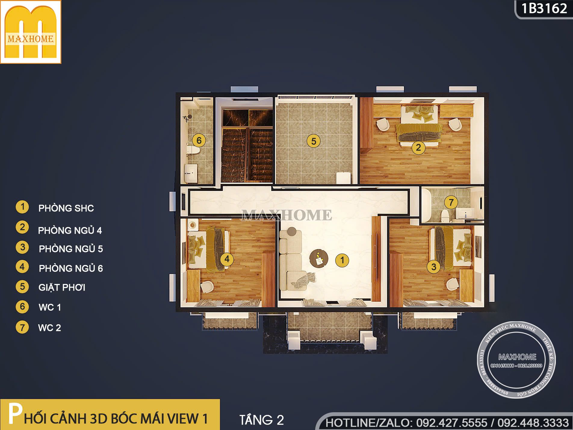 ban ve nha 2 tang 6 phong ngu ly tuong cho dai gia dinh sum vay 14