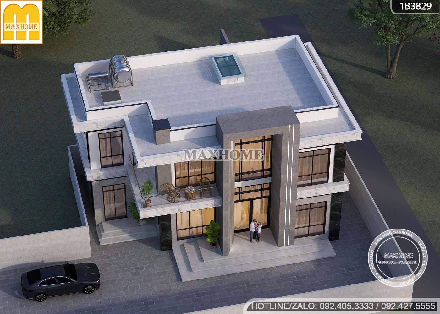 biet thu 2 tang hien dai mai bang tai ha noi voi thiet ke sang trong 2025 mh05718 10