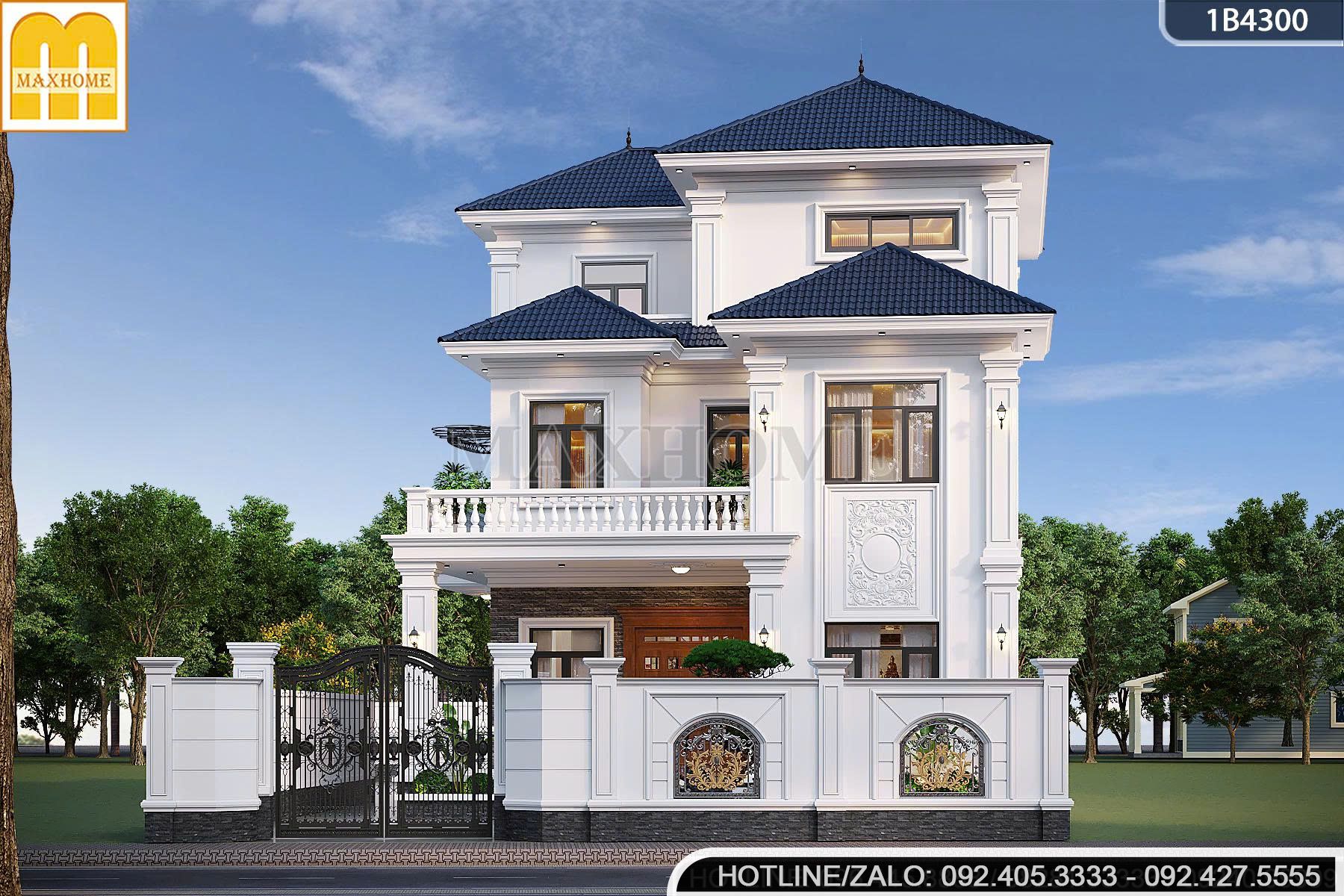 biet thu 3 tang mai nhat 5 phong ngu dep vuot thoi gian khien bao nguoi me man mh05942 2