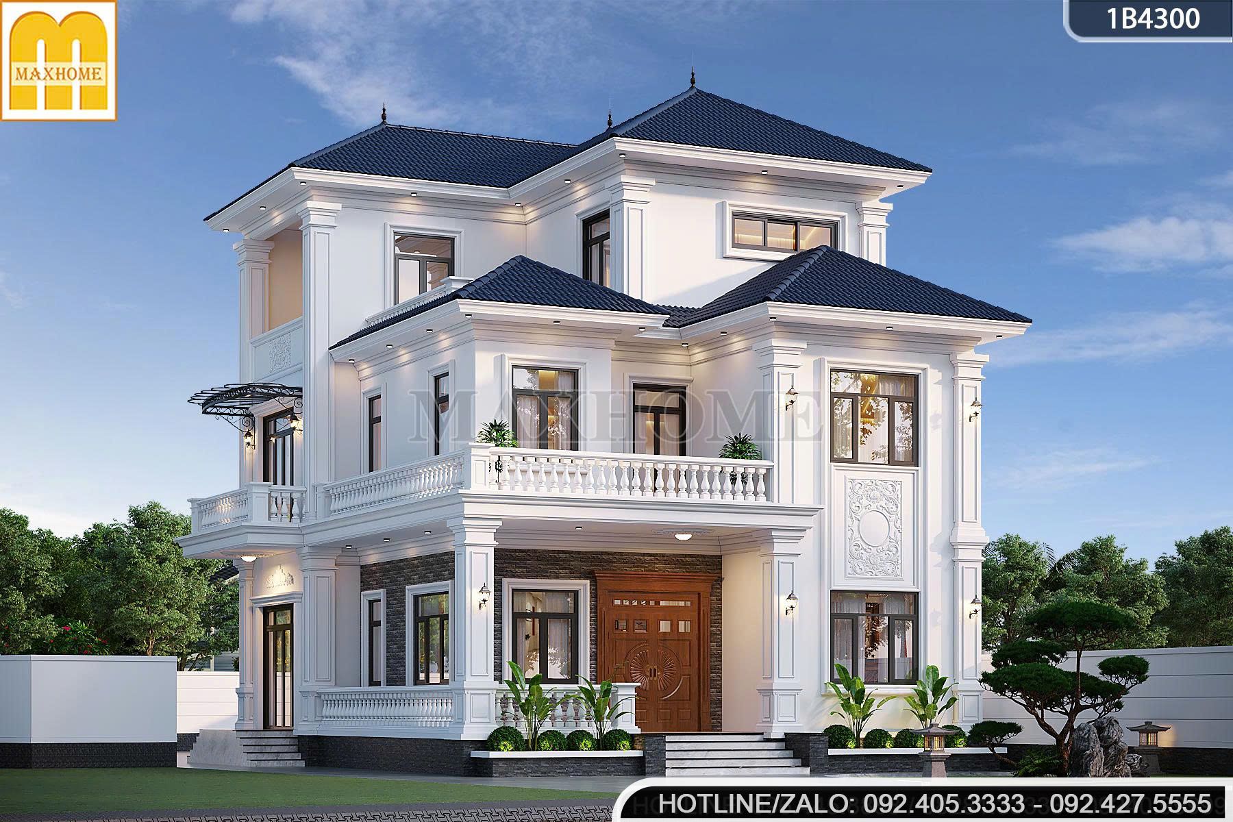 biet thu 3 tang mai nhat 5 phong ngu dep vuot thoi gian khien bao nguoi me man mh05942 3