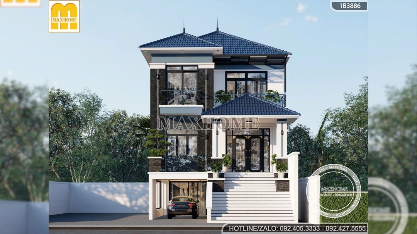 biet thu 3 tang mai nhat co gara xu huong thiet ke dang cap duoc ua chuong mh05750 145