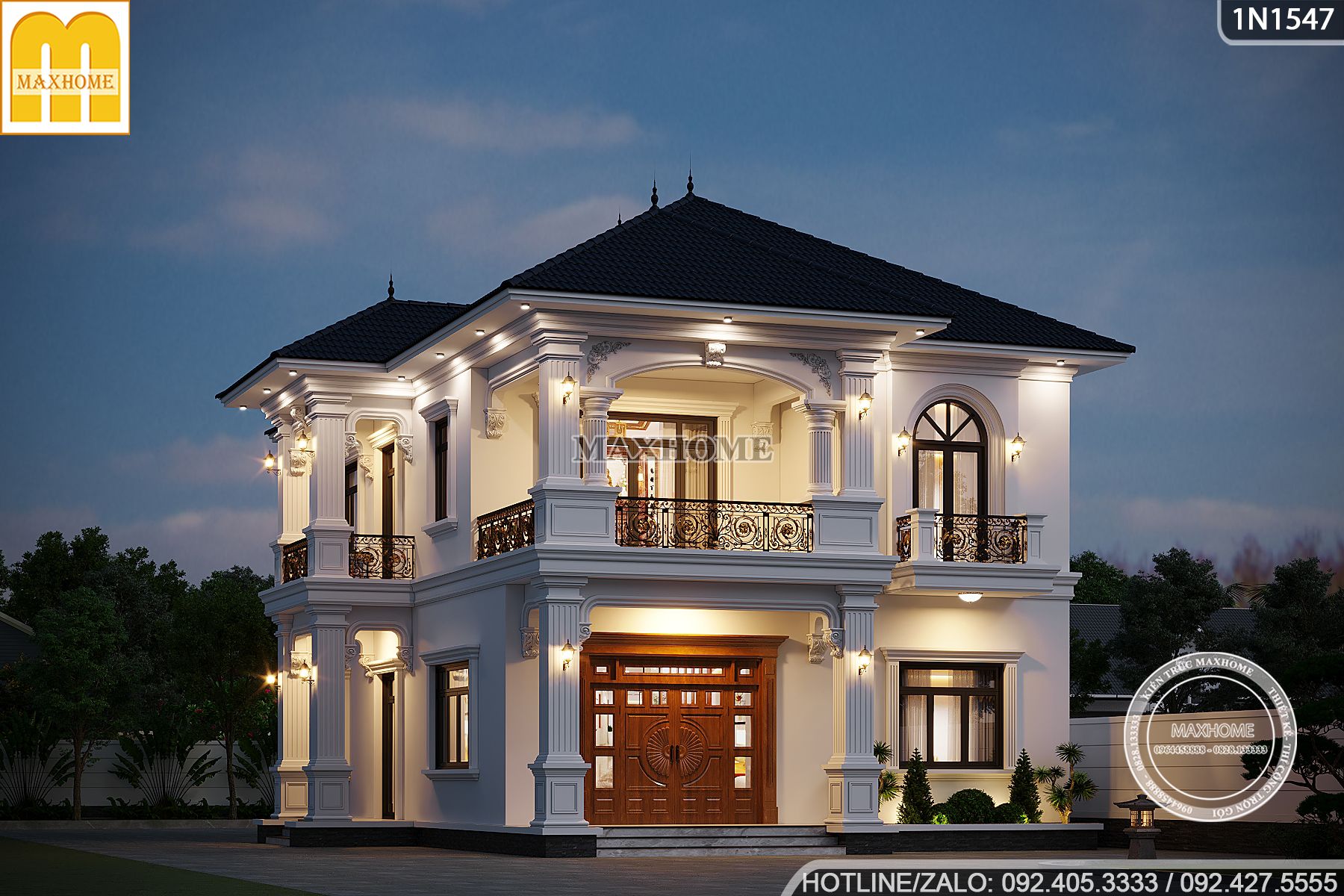 biet thu mai nhat tan co 5 phong ngu dep cho dai gia dinh sinh song 11