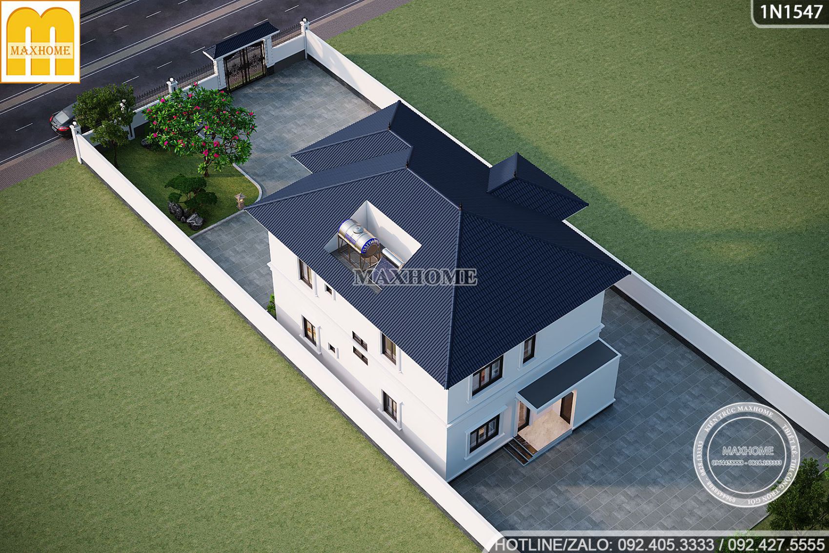 biet thu mai nhat tan co 5 phong ngu dep cho dai gia dinh sinh song 15