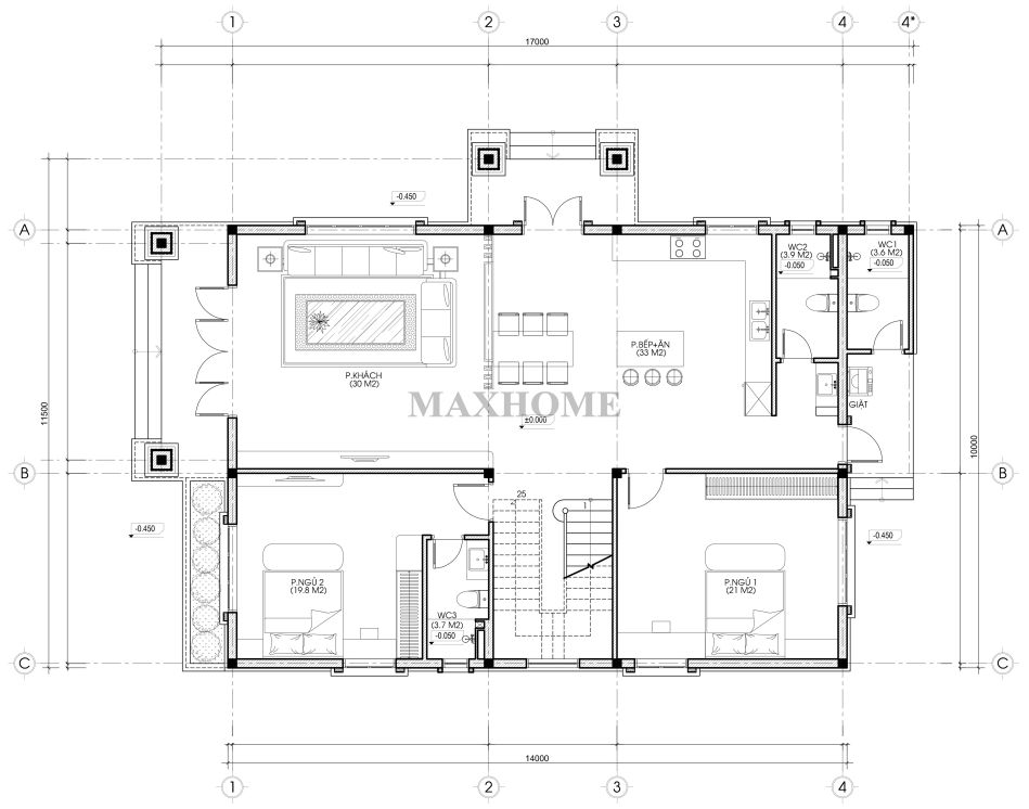 biet thu mai nhat tan co 5 phong ngu dep cho dai gia dinh sinh song 28