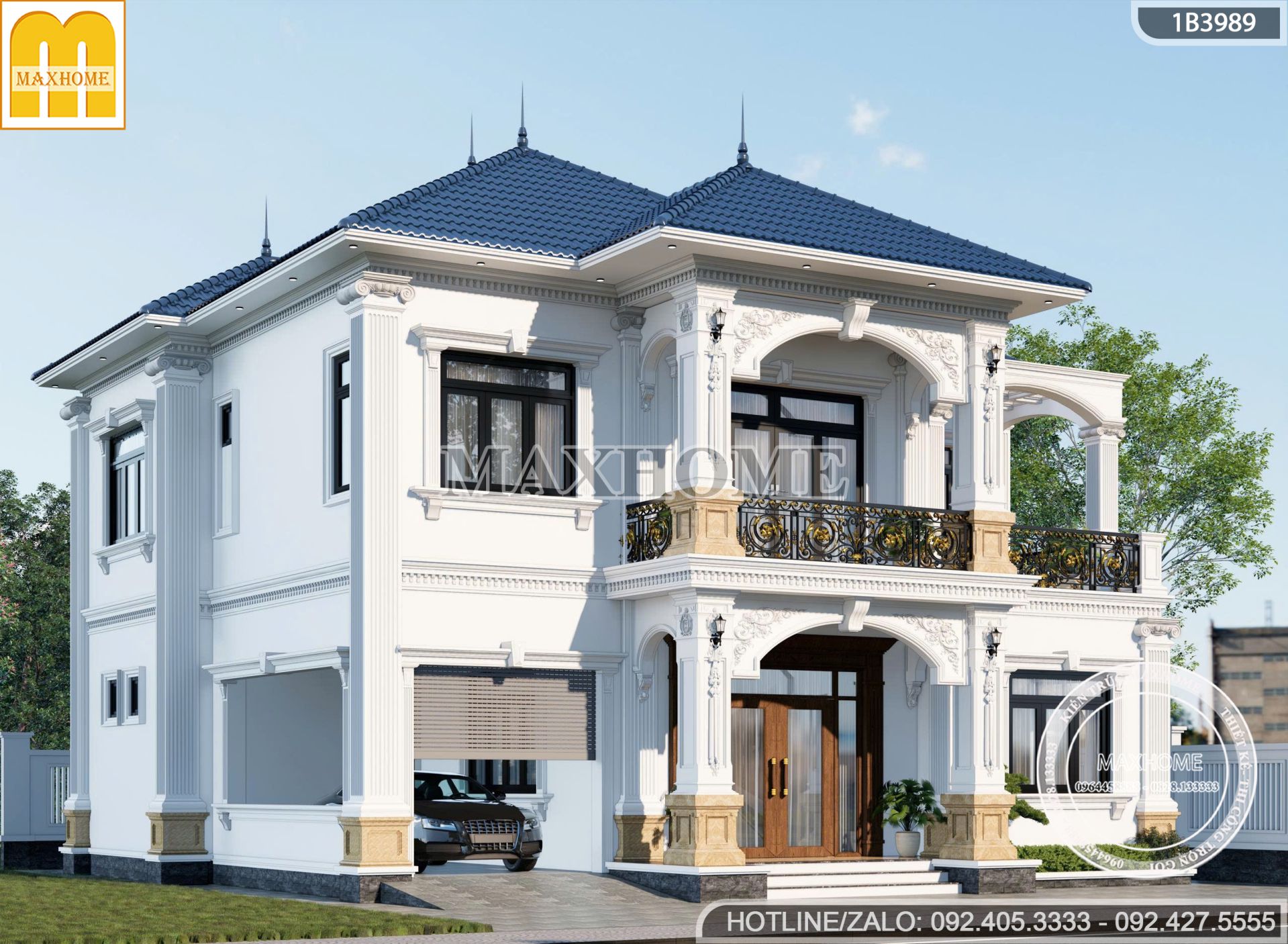 biet thu tan co dien 2 tang mai nhat co gara dinh cao sang trong tien nghi mh05765 1