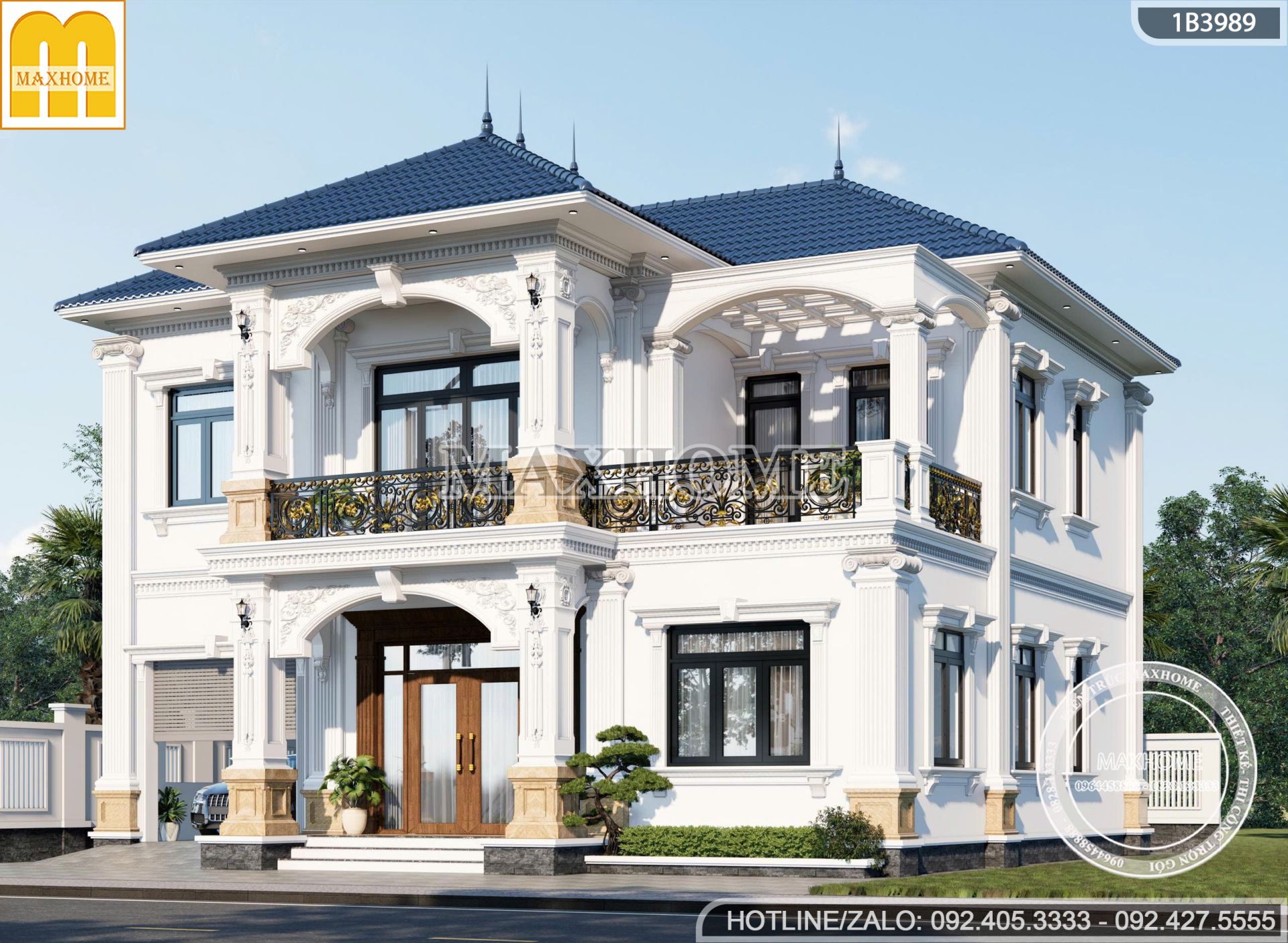 biet thu tan co dien 2 tang mai nhat co gara dinh cao sang trong tien nghi mh05765 2