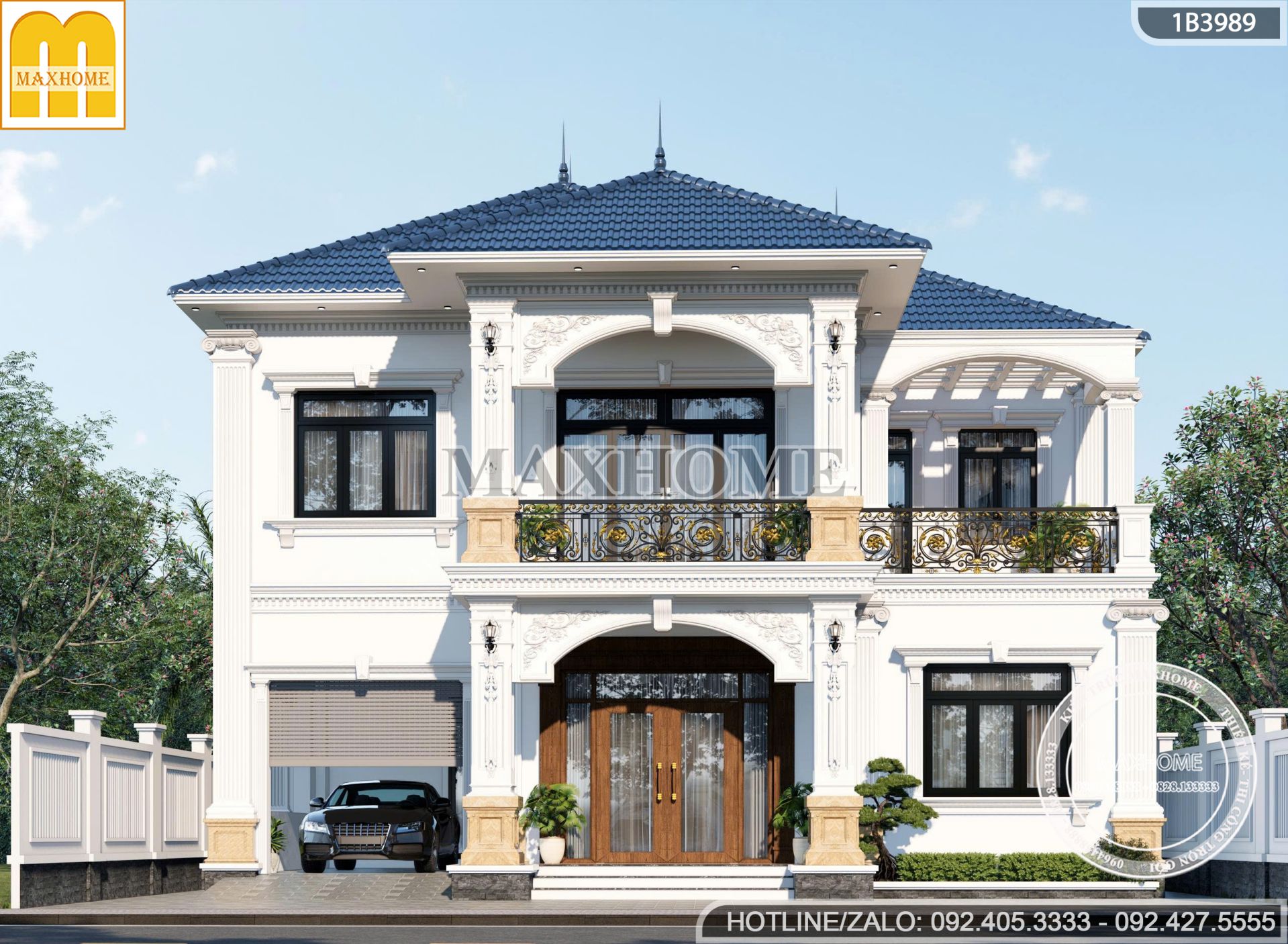 biet thu tan co dien 2 tang mai nhat co gara dinh cao sang trong tien nghi mh05765 6