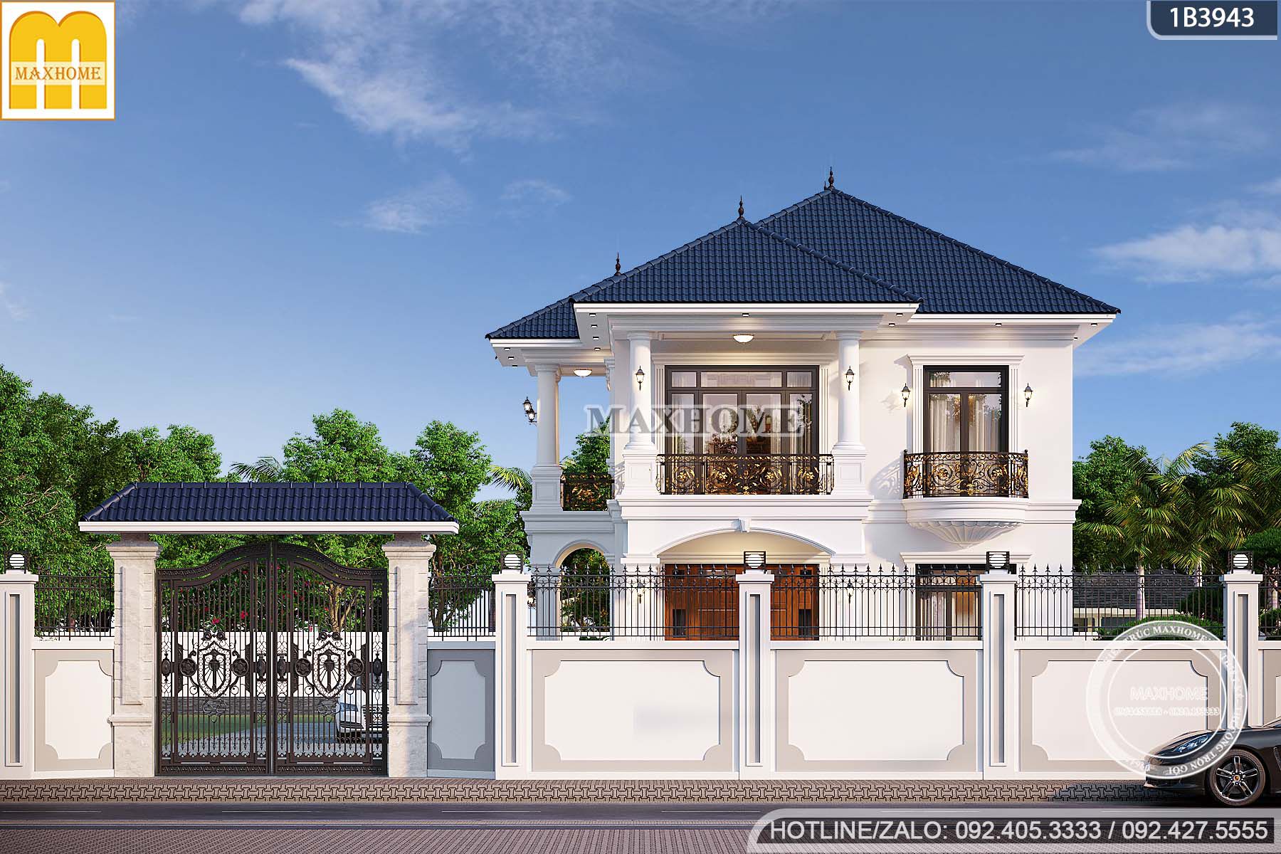 biet thu tan co dien mai nhat dep be the cong nang hoan hao mh05733 11