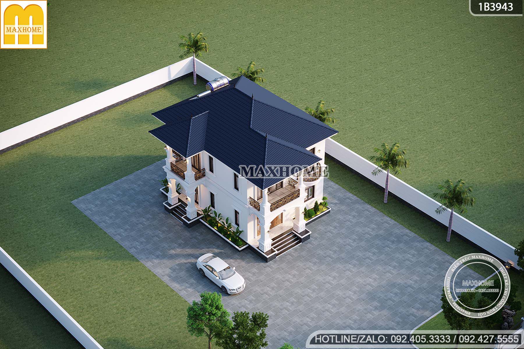 biet thu tan co dien mai nhat dep be the cong nang hoan hao mh05733 12