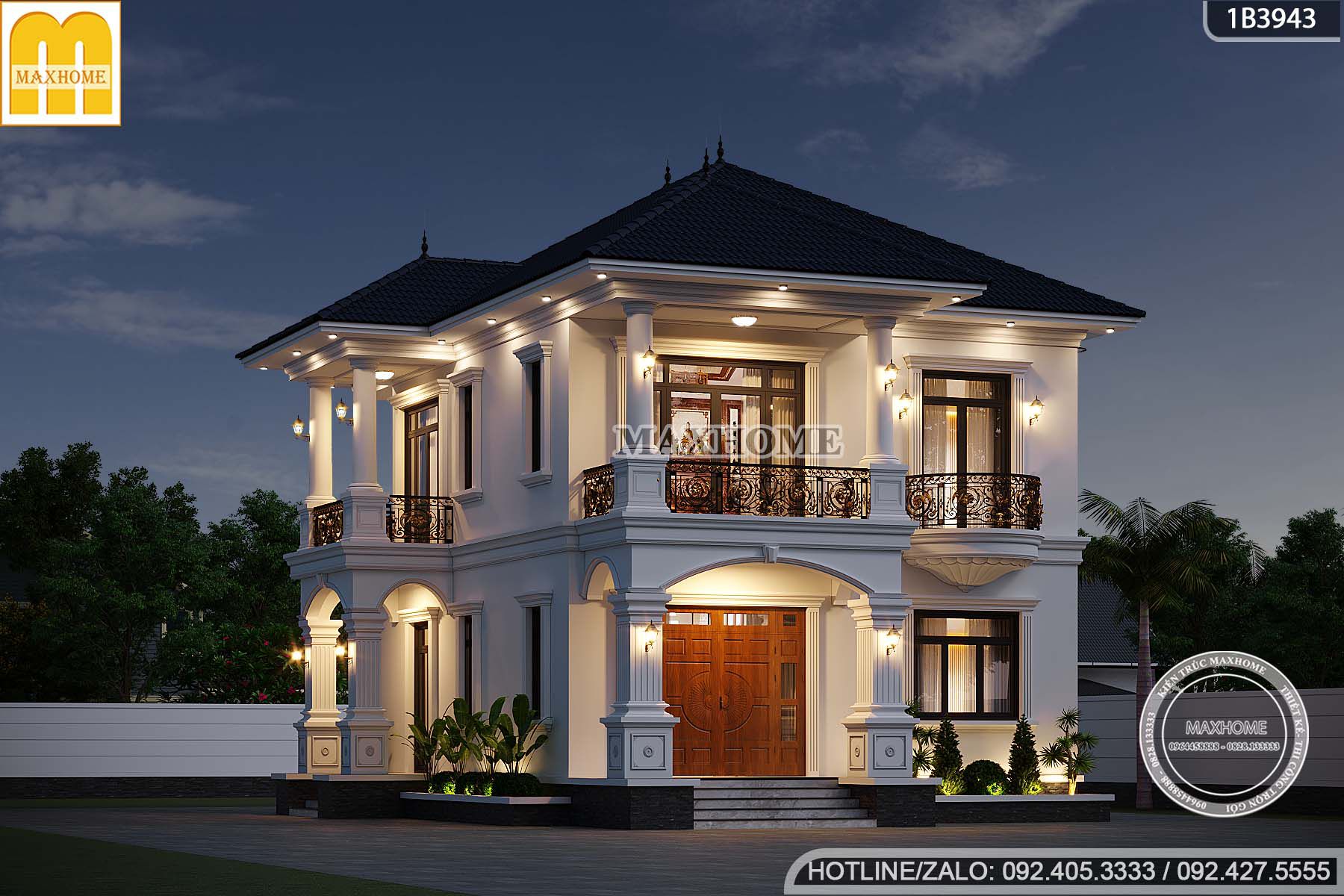 biet thu tan co dien mai nhat dep be the cong nang hoan hao mh05733 8