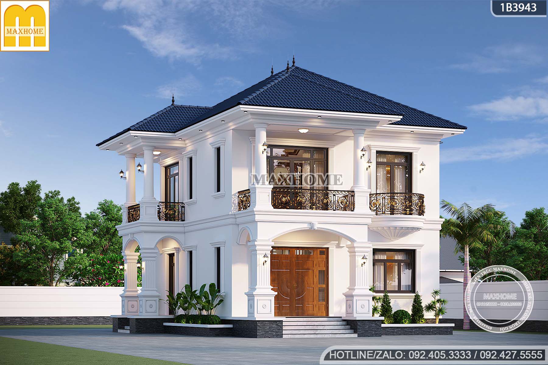 biet thu tan co dien mai nhat dep be the cong nang hoan hao mh05733 9