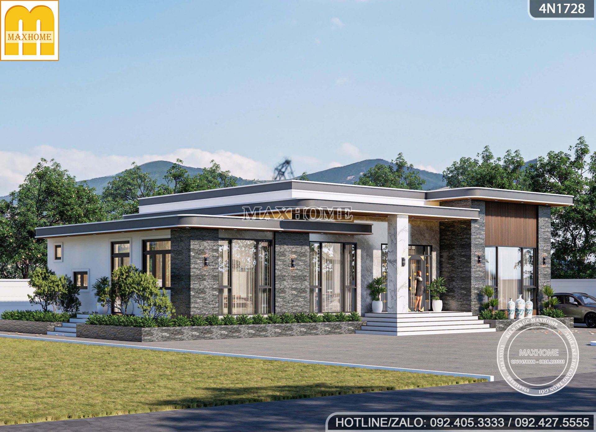 bung no mau ban ve nha 1 tang hien dai au my dep khong goc chet mh05616 2