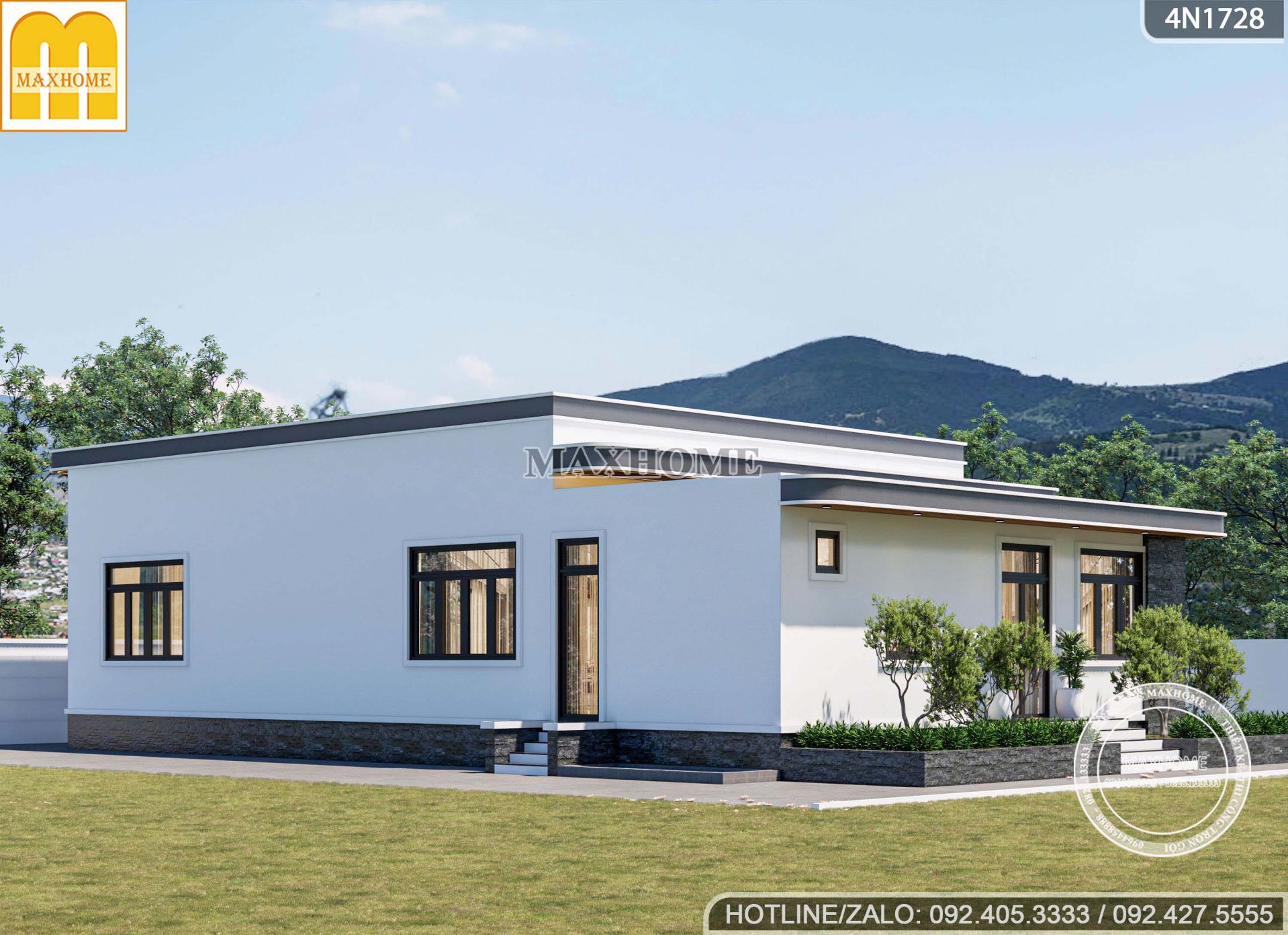 bung no mau ban ve nha 1 tang hien dai au my dep khong goc chet mh05616 4