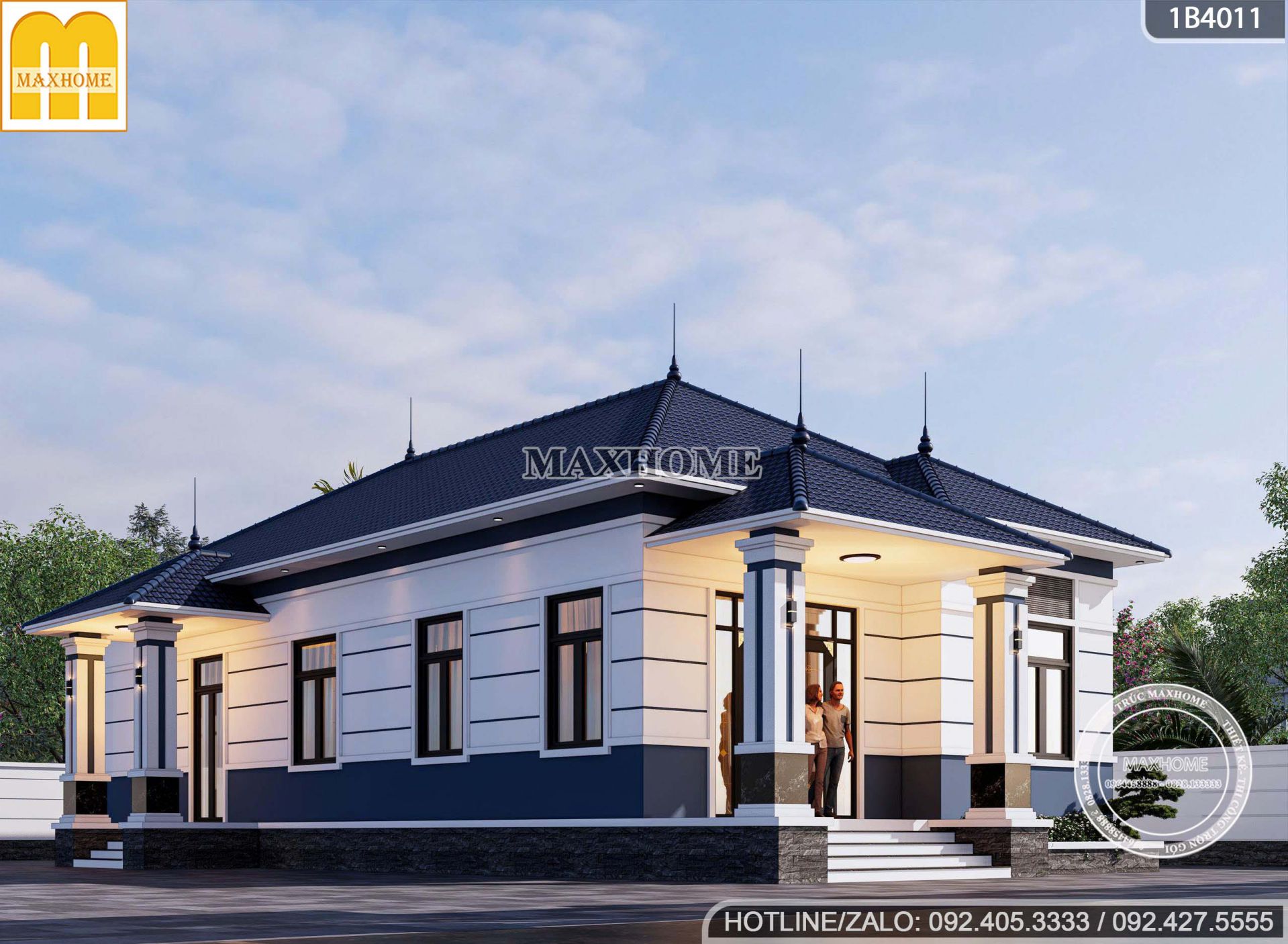 bung no mau nha cap 4 mai nhat 4 phong ngu dep xuat sac o nong thon mh05769 2