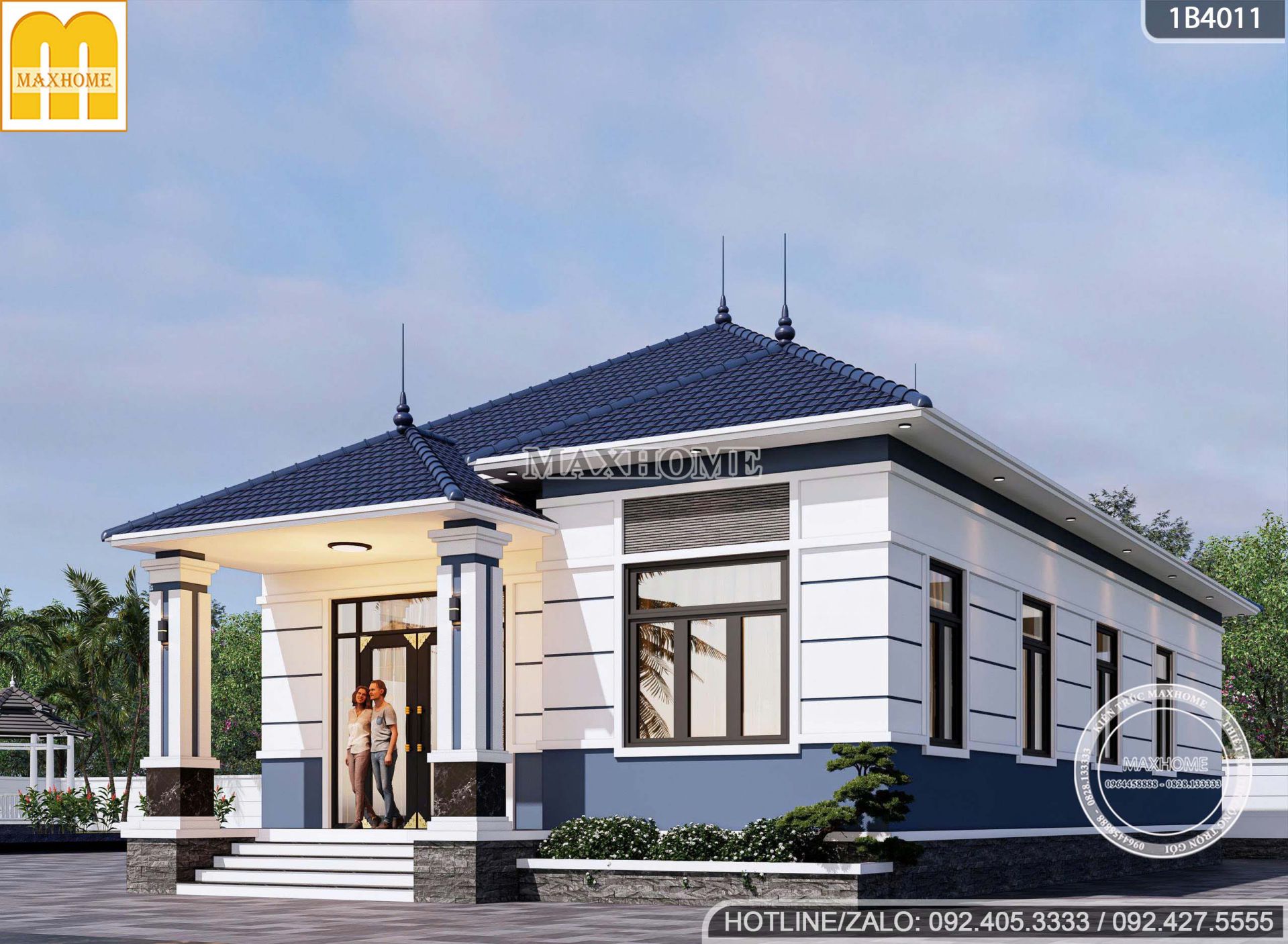 bung no mau nha cap 4 mai nhat 4 phong ngu dep xuat sac o nong thon mh05769 3