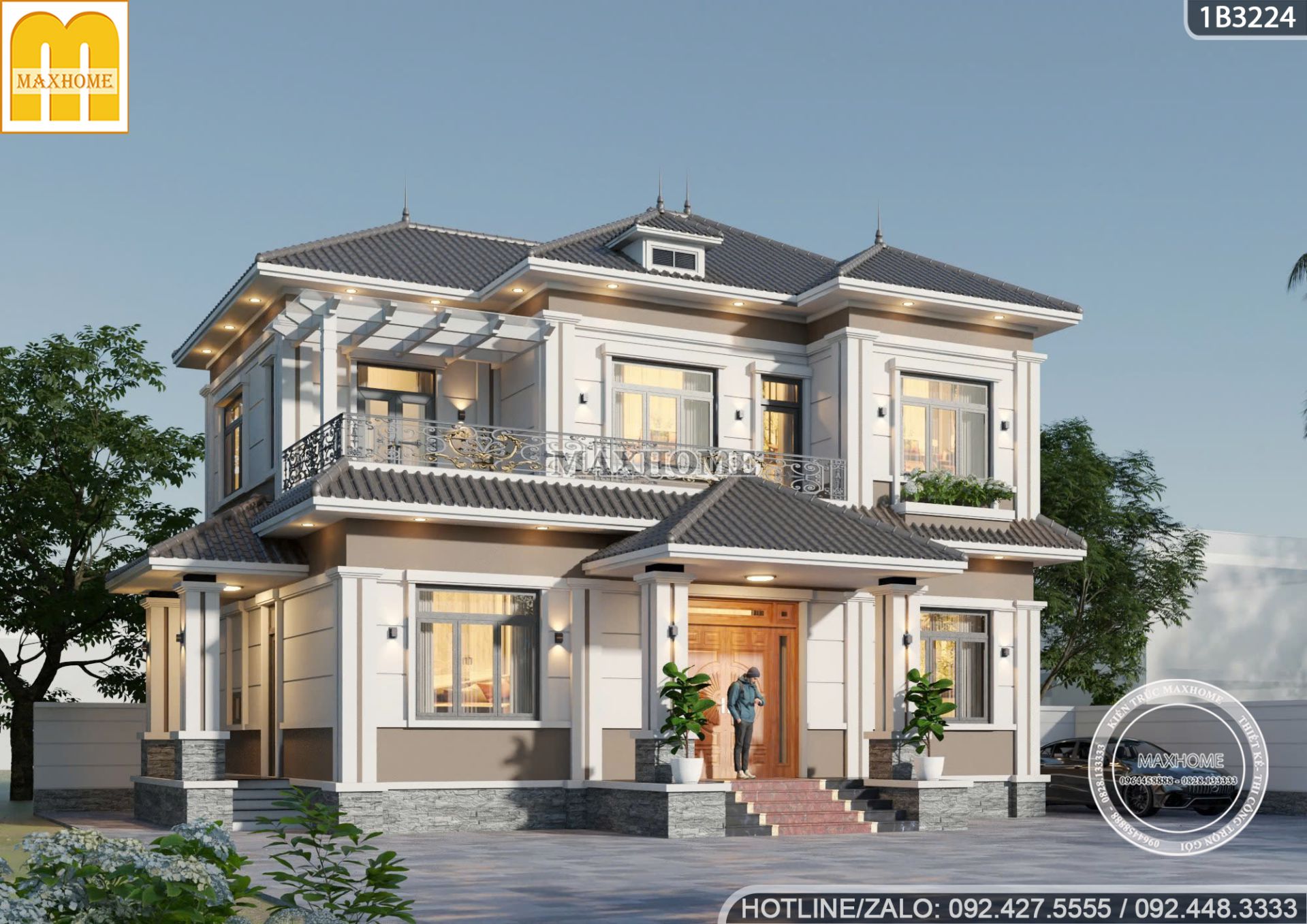 chot ngay mau nha 2 tang hoanh trang va dang cap voi gia 2 ty tron goi 1