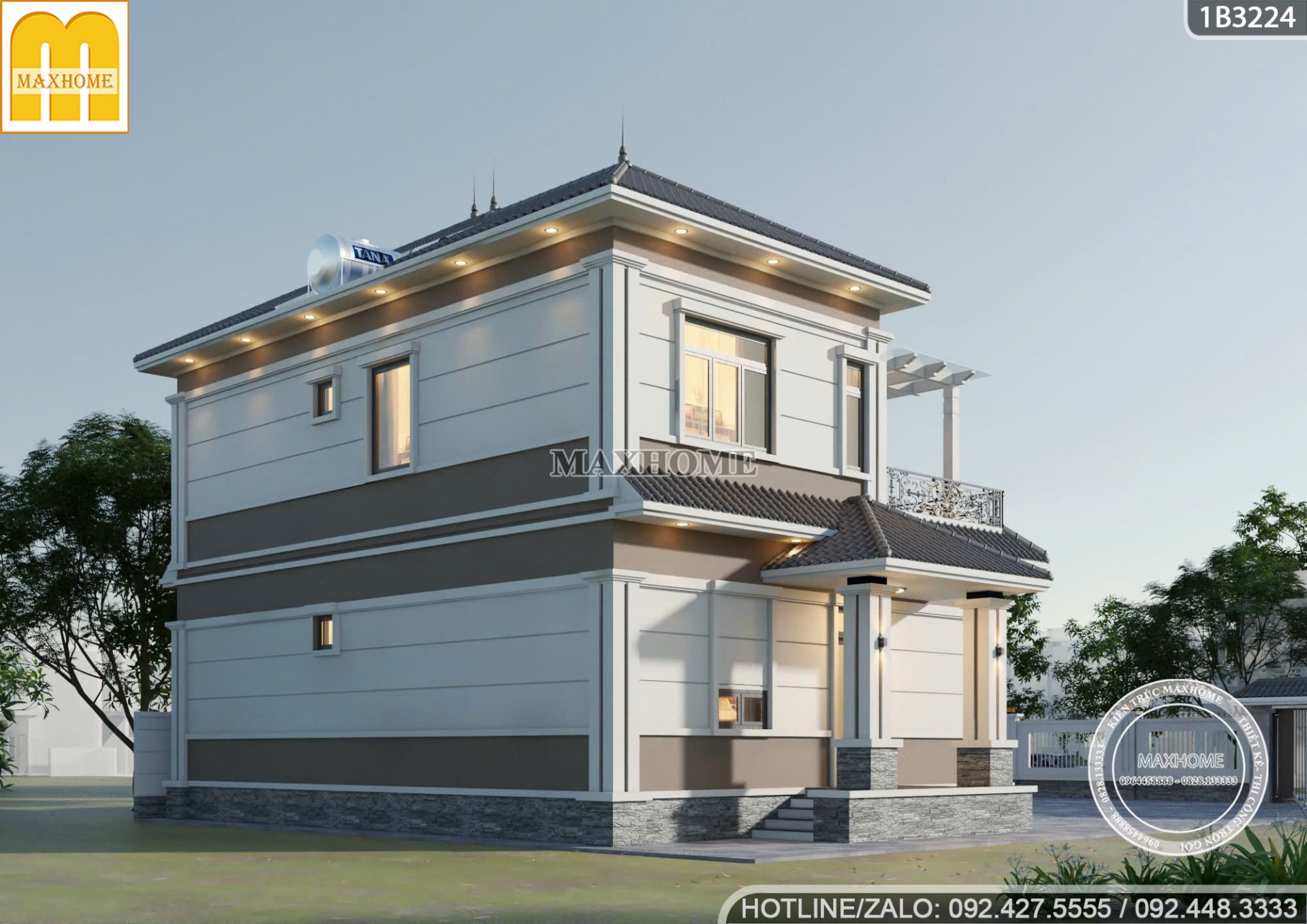 chot ngay mau nha 2 tang hoanh trang va dang cap voi gia 2 ty tron goi 10