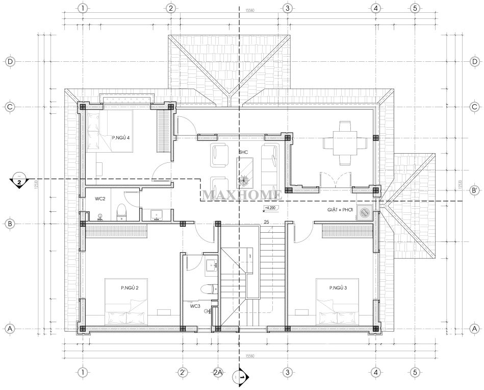 chot ngay mau nha 2 tang hoanh trang va dang cap voi gia 2 ty tron goi 24