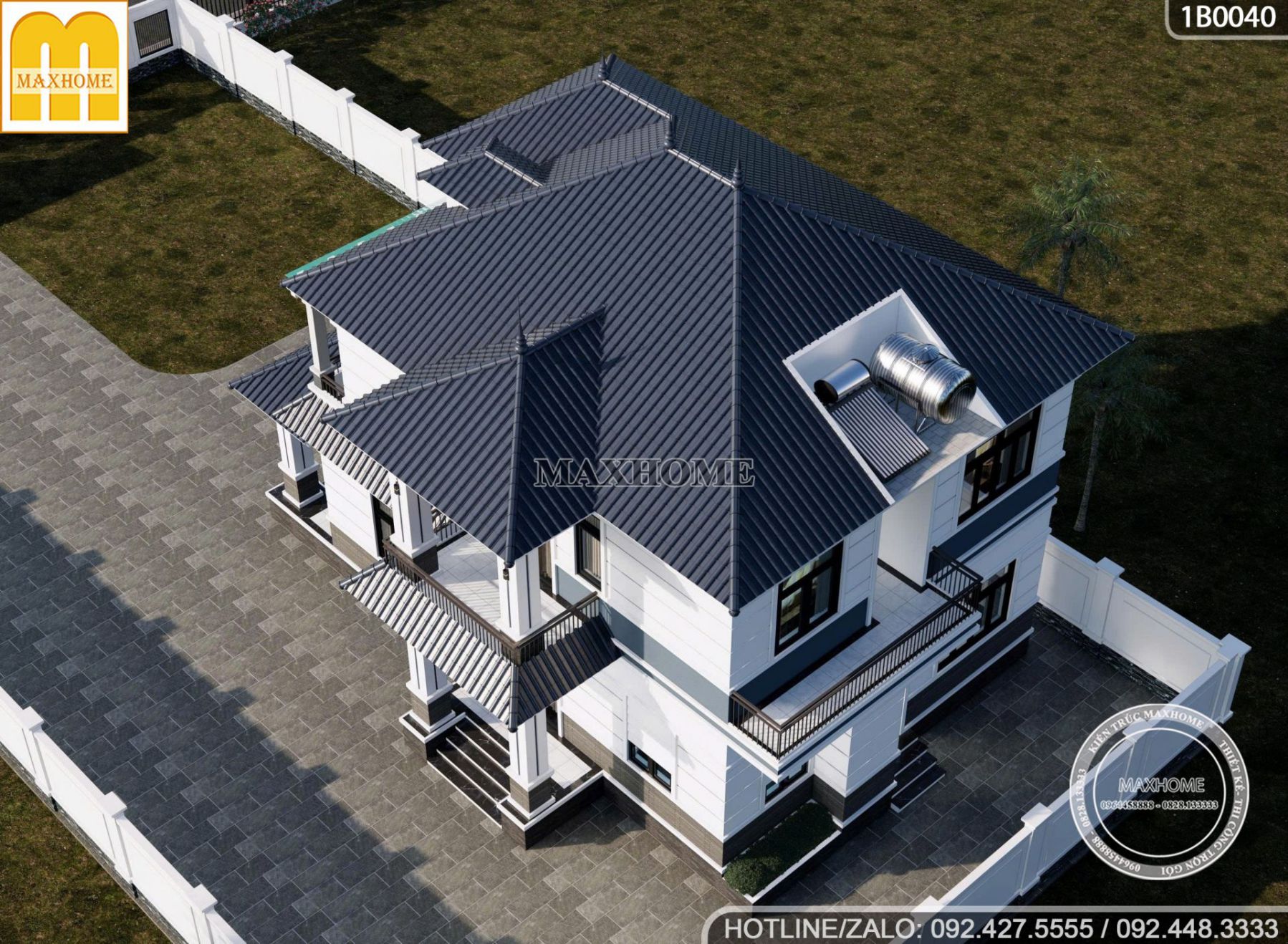 chu nha ung y ban thiet ke nha 2 tang mai nhat ngay tu cai nhin dau tien 12