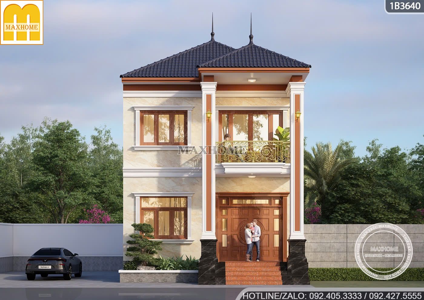 doc la voi mau nha 2 tang mai nhat pha cach voi mau son doc dao 1