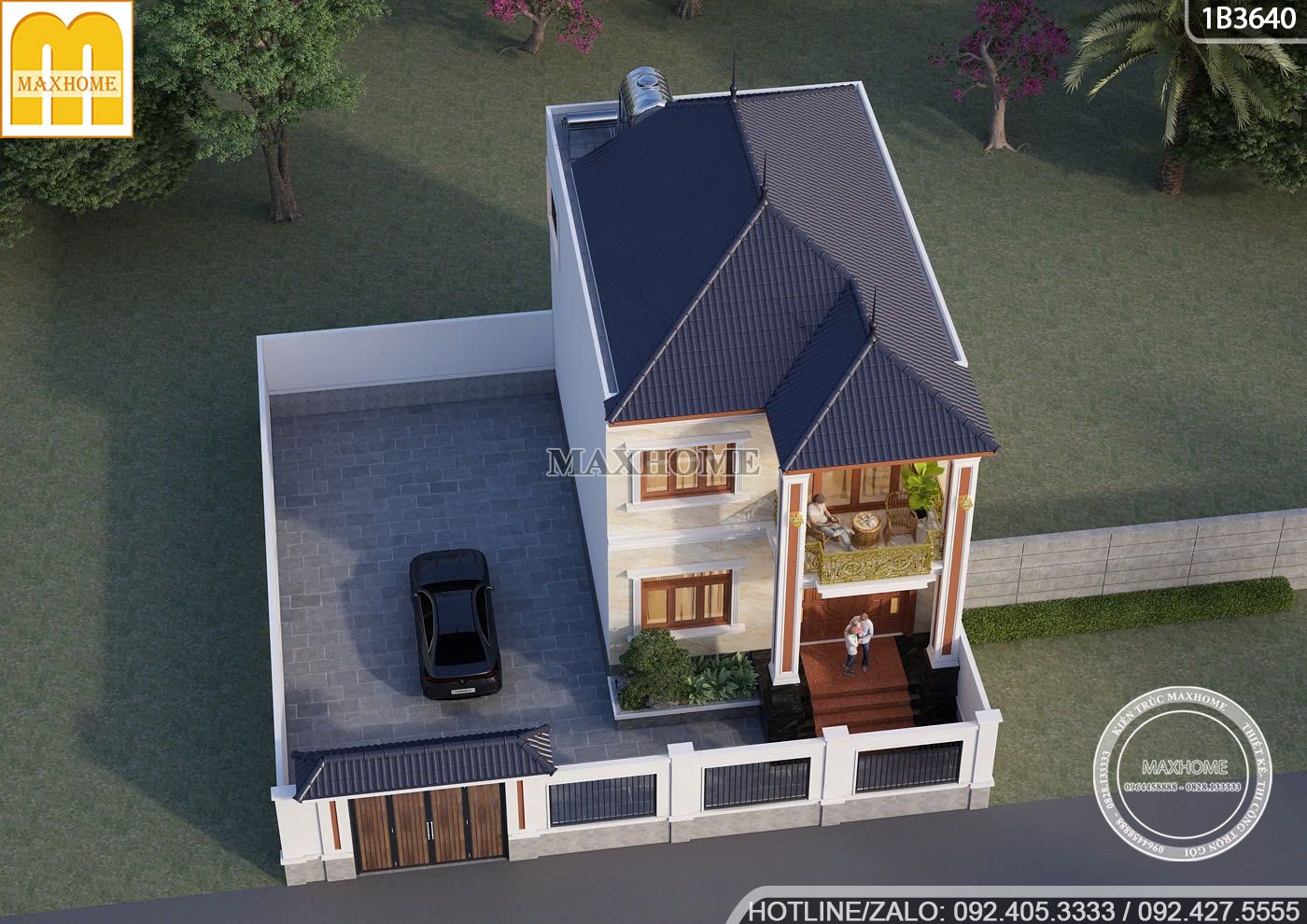 doc la voi mau nha 2 tang mai nhat pha cach voi mau son doc dao 10