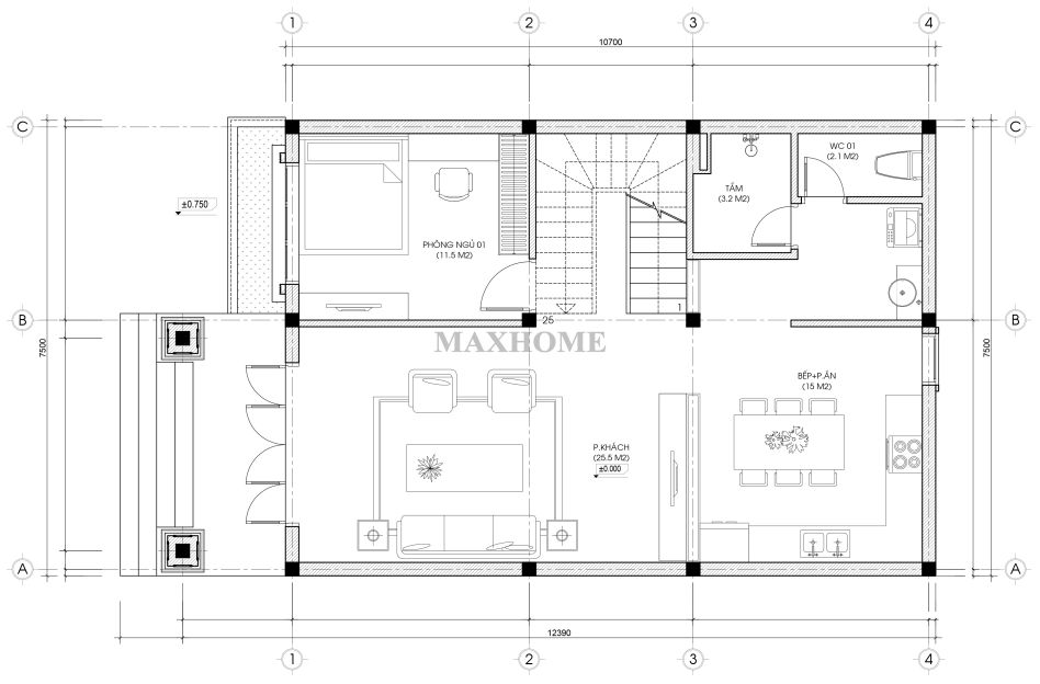 doc la voi mau nha 2 tang mai nhat pha cach voi mau son doc dao 13