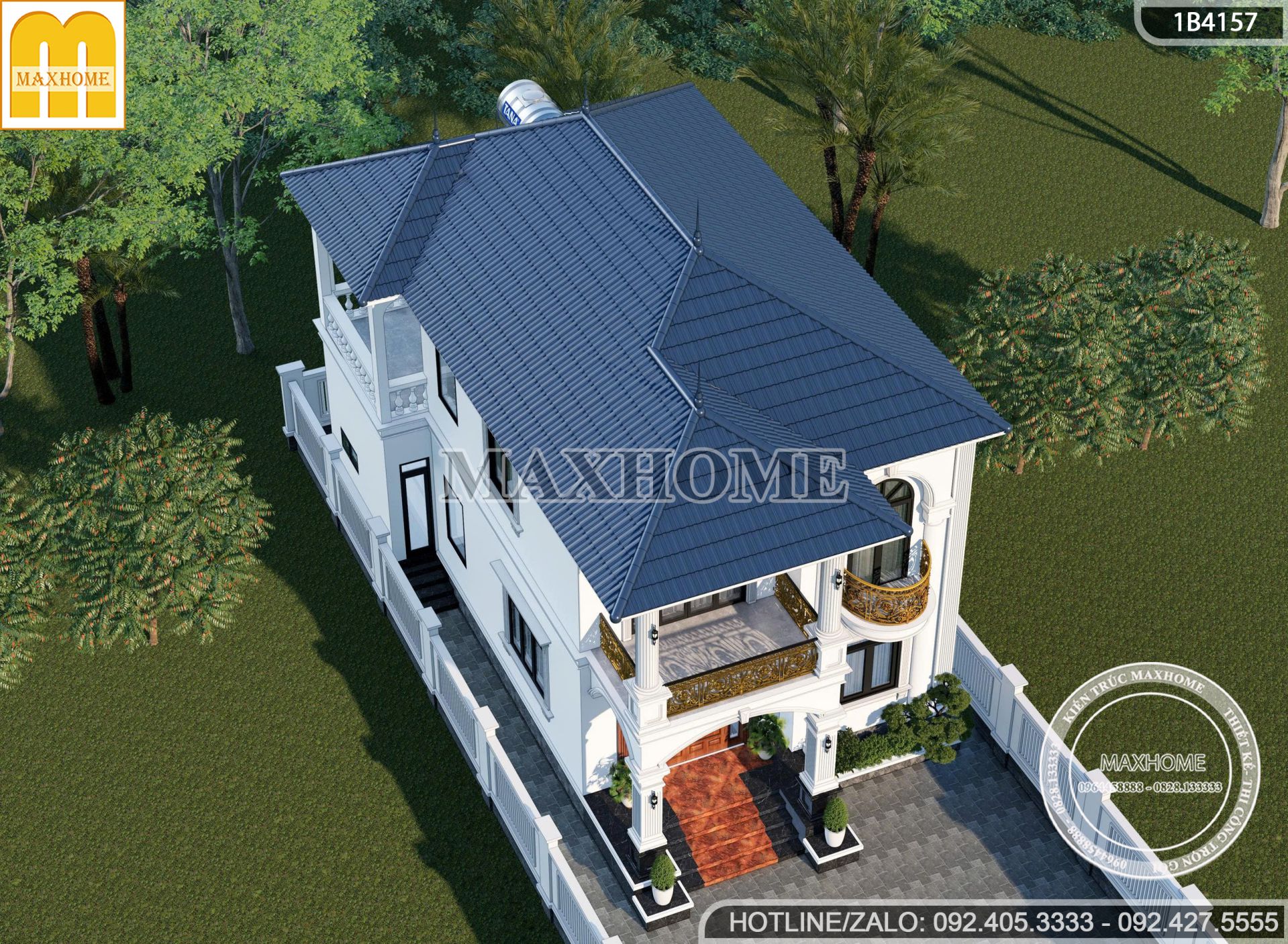 gay sot nha 2 tang mai nhat tan co dien 5 phong ngu dep man nhan tai hai phong mh05907 4