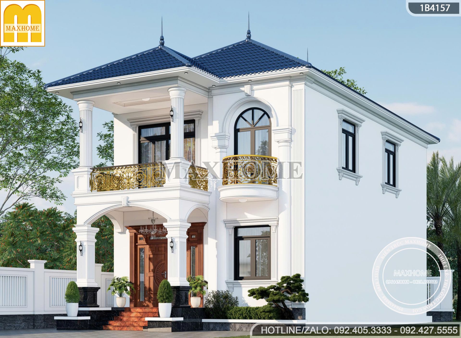 gay sot nha 2 tang mai nhat tan co dien 5 phong ngu dep man nhan tai hai phong mh05907 6