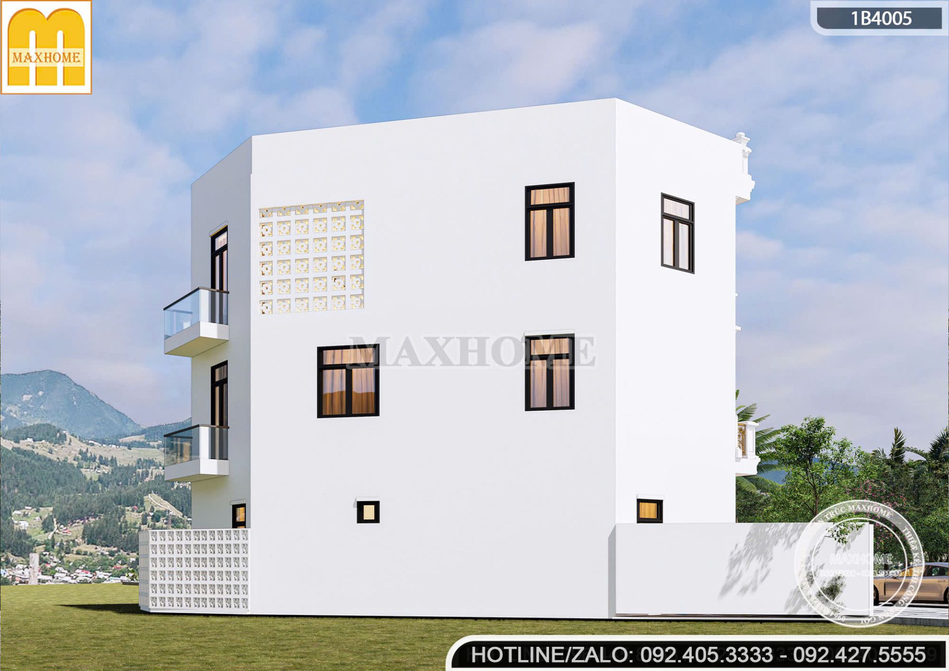 giai phap thiet ke nha pho tan co dien 3 tang dep hut mat tren nen dat xeo mh05830 2