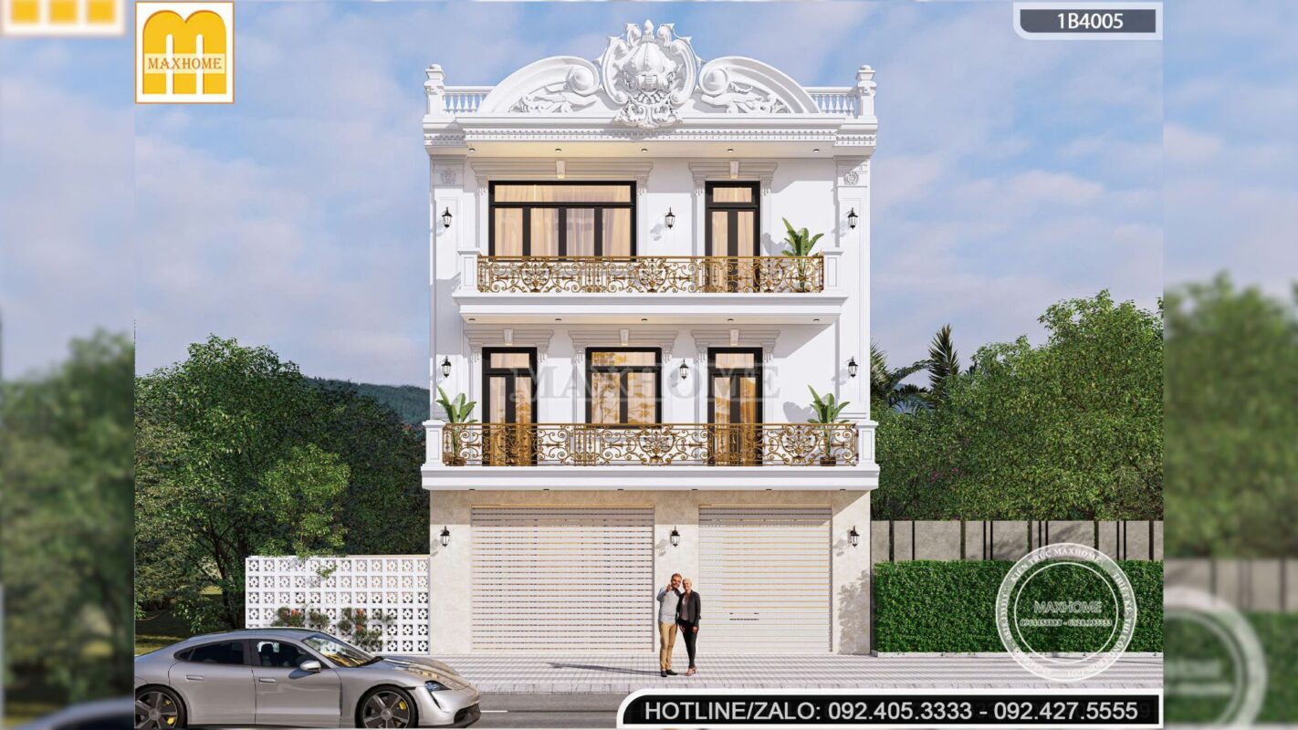 giai phap thiet ke nha pho tan co dien 3 tang dep hut mat tren nen dat xeo mh05830 6