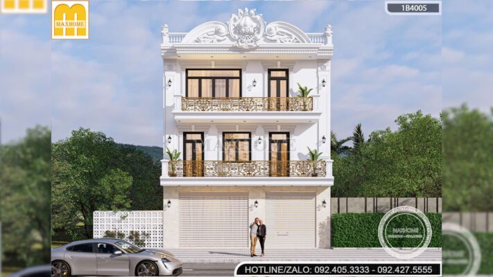 giai phap thiet ke nha pho tan co dien 3 tang dep hut mat tren nen dat xeo mh05830 6