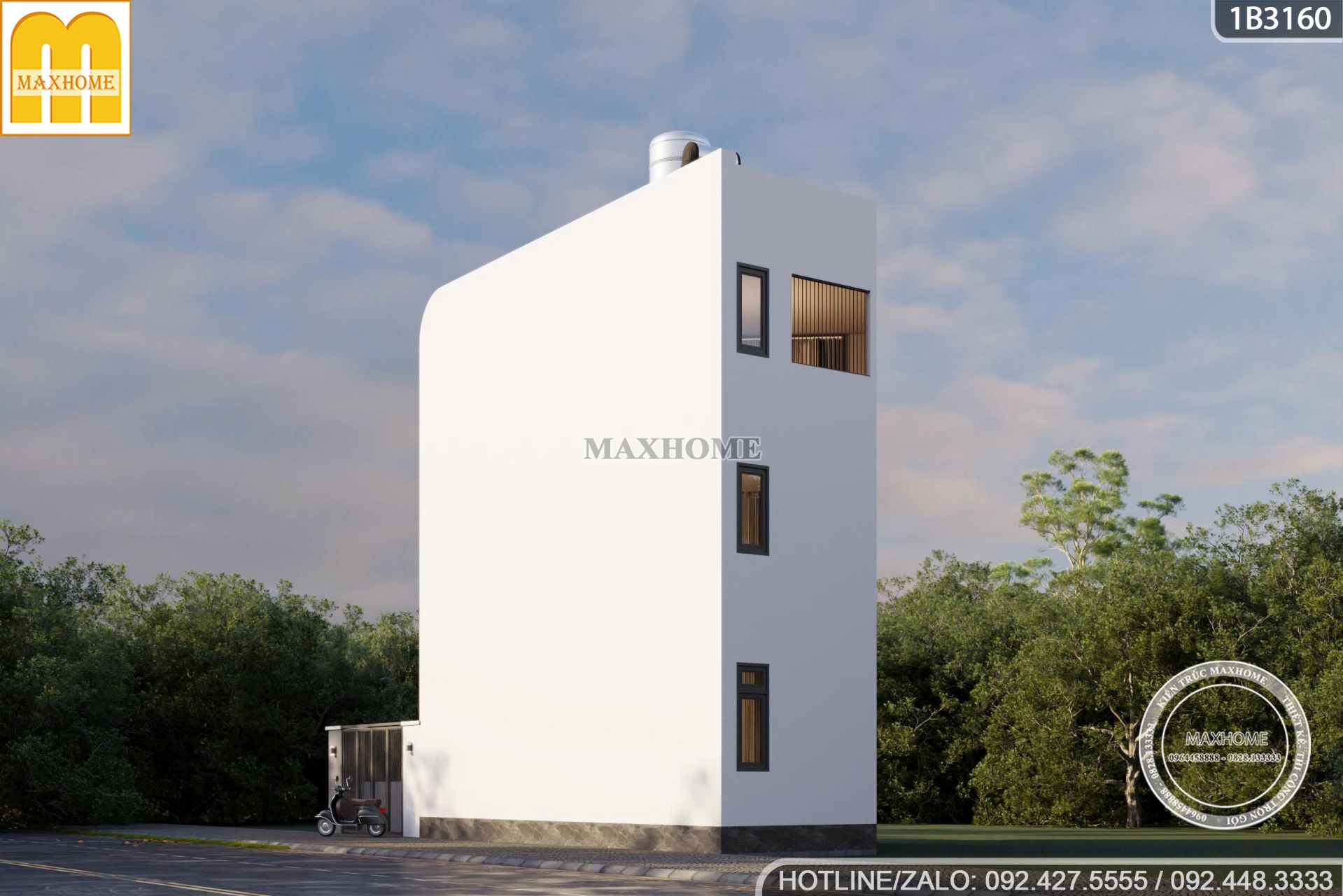 giai phap toi uu cho khong gian nha pho 3 tang tren dat meo 8