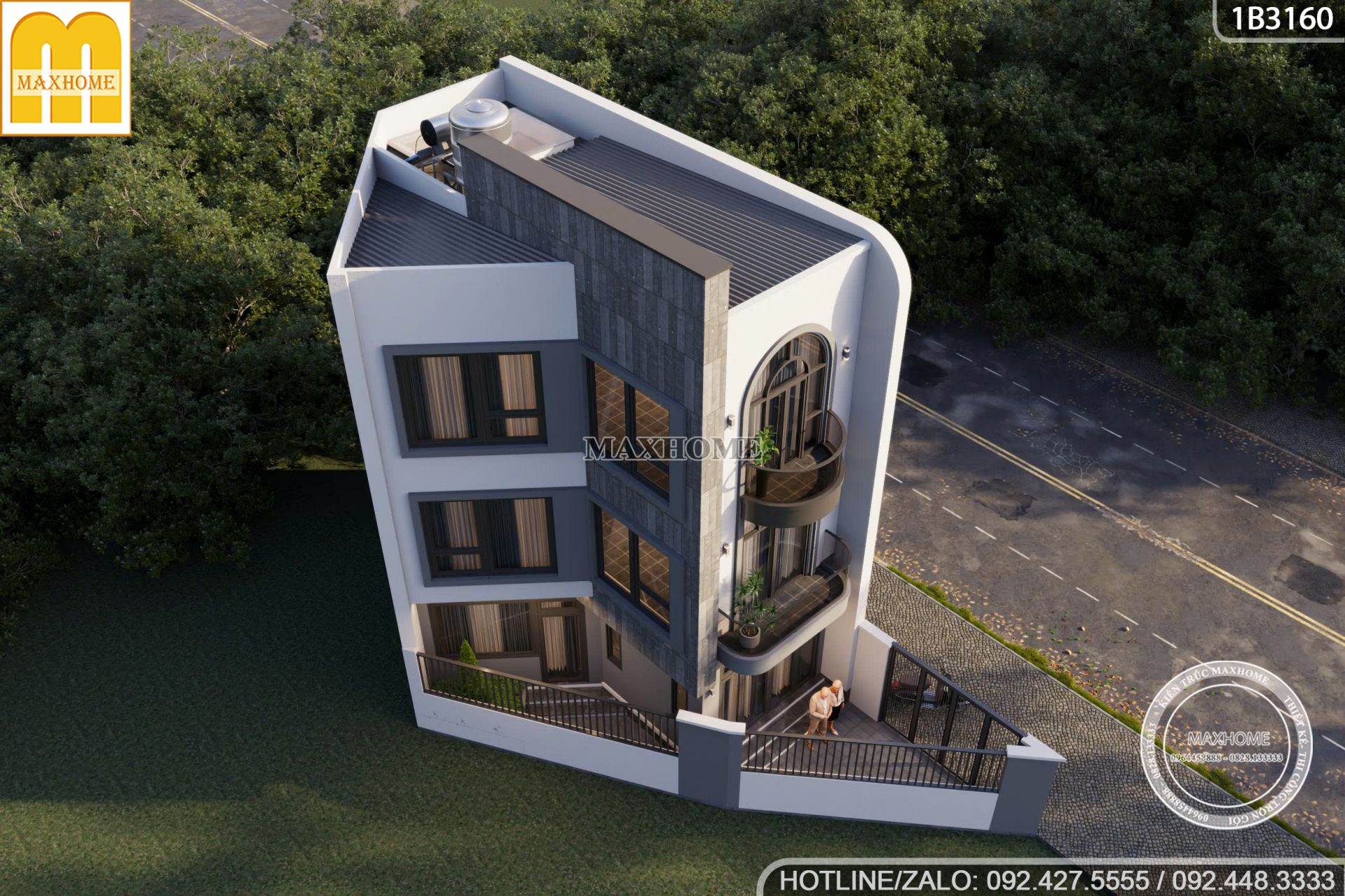 giai phap toi uu cho khong gian nha pho 3 tang tren dat meo 9