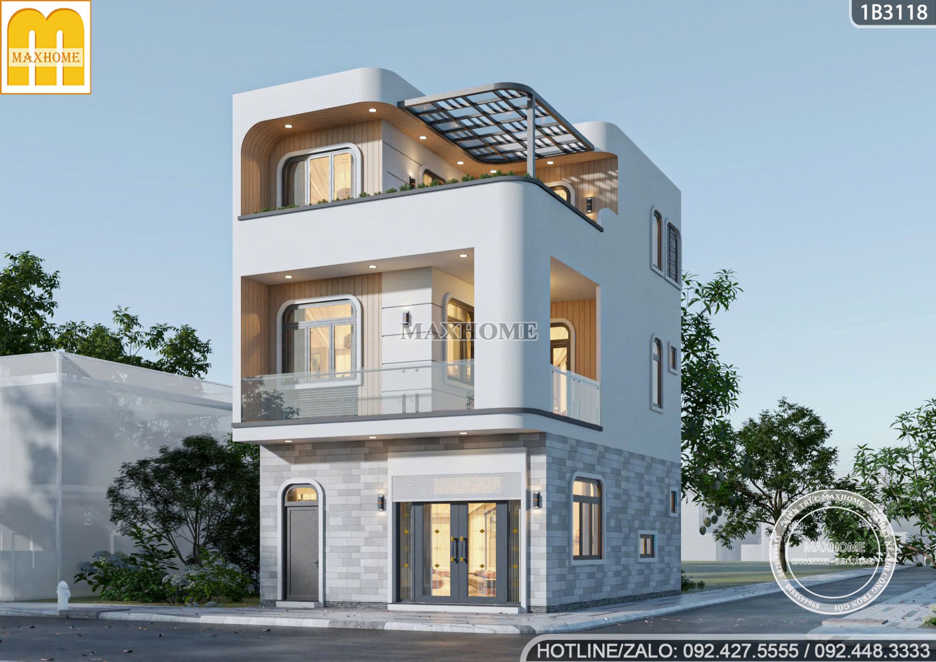 kham pha kien truc nha pho lo goc 2 mat tien sieu dep khien ai cung me 1